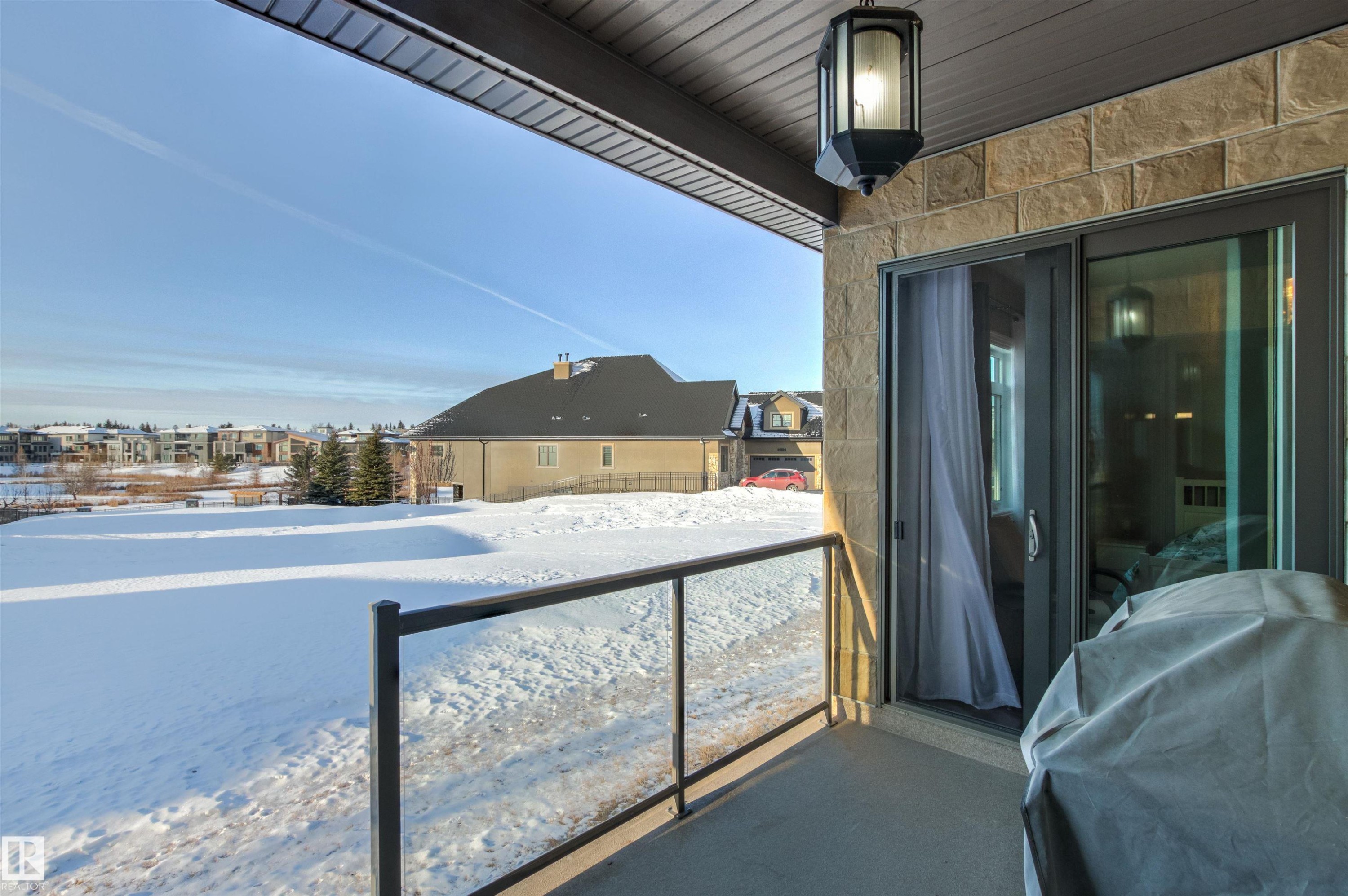 Balcony with a residential view and grilling area - 2796 Wheaton Drive, Edmonton, AB - Outdoor With Exterior