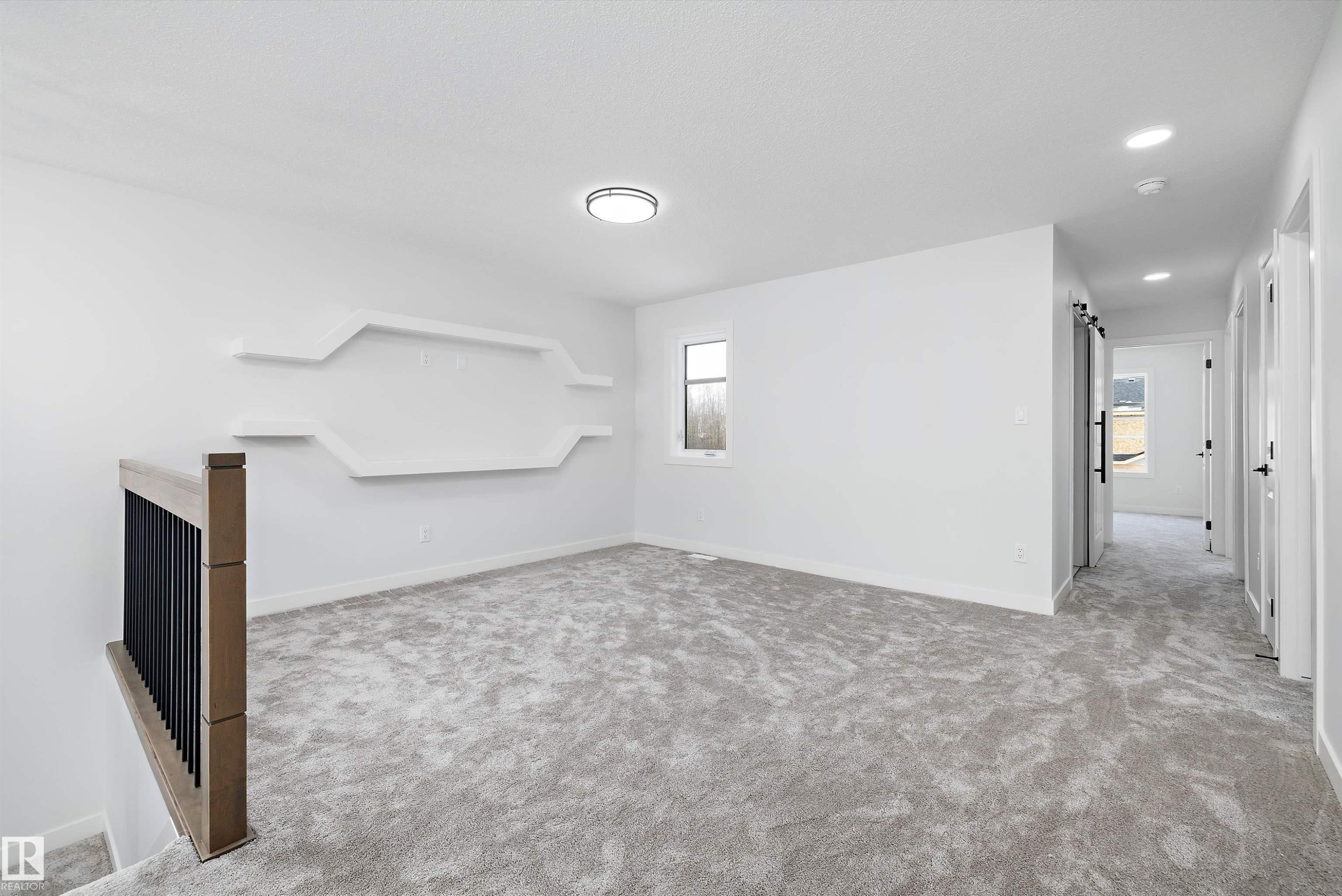 Spare room with light carpet and recessed lighting - 230 Edgemont Green Green Nw, Edmonton, AB - Indoor Photo Showing Other Room
