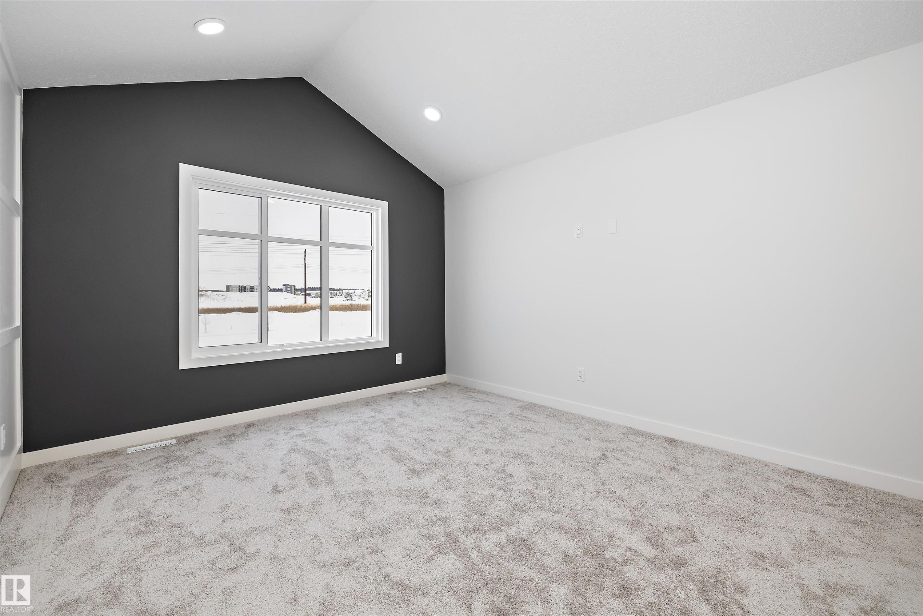 Unfurnished room with light colored carpet and recessed lighting - 230 Edgemont Green Green Nw, Edmonton, AB - Indoor Photo Showing Other Room