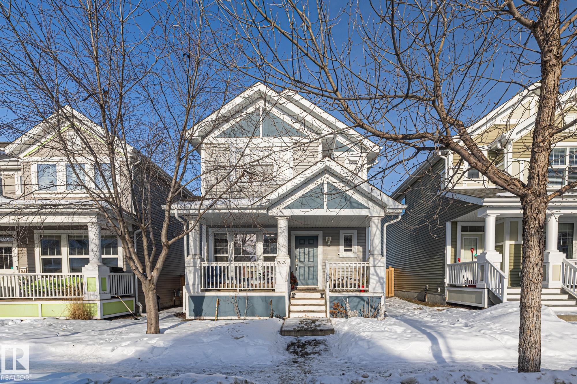 7020 22 Avenue Sw, Edmonton, AB - Outdoor With Deck Patio Veranda With Facade