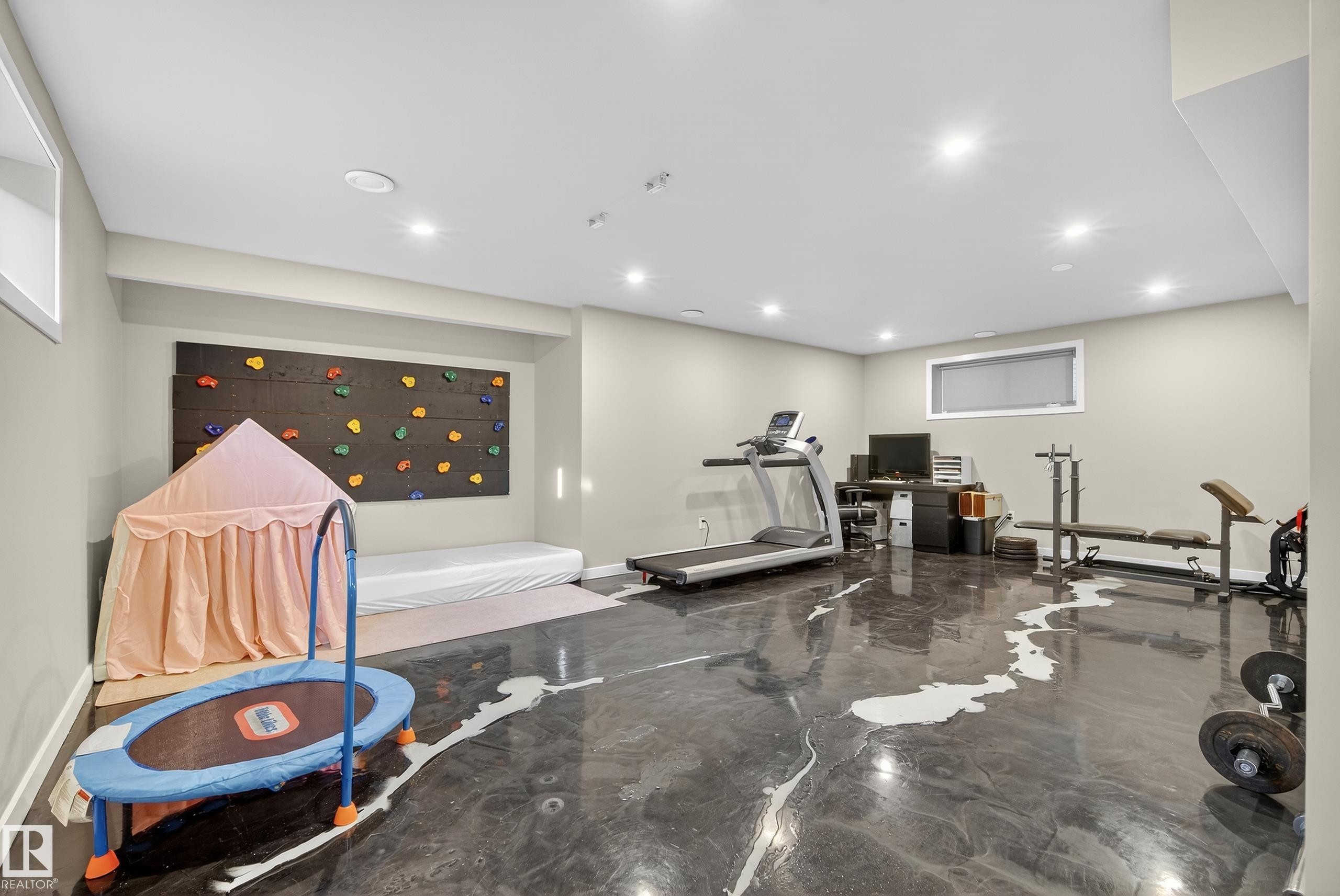 1756 63 Street, Edmonton, AB - Indoor Photo Showing Gym Room