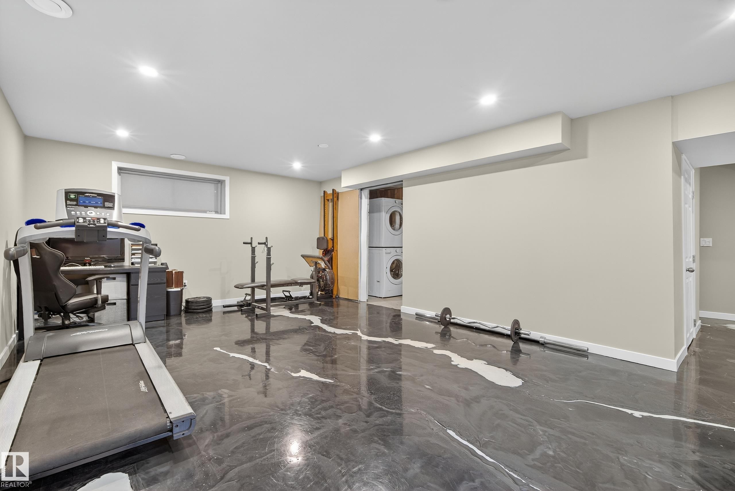1756 63 Street, Edmonton, AB - Indoor Photo Showing Gym Room