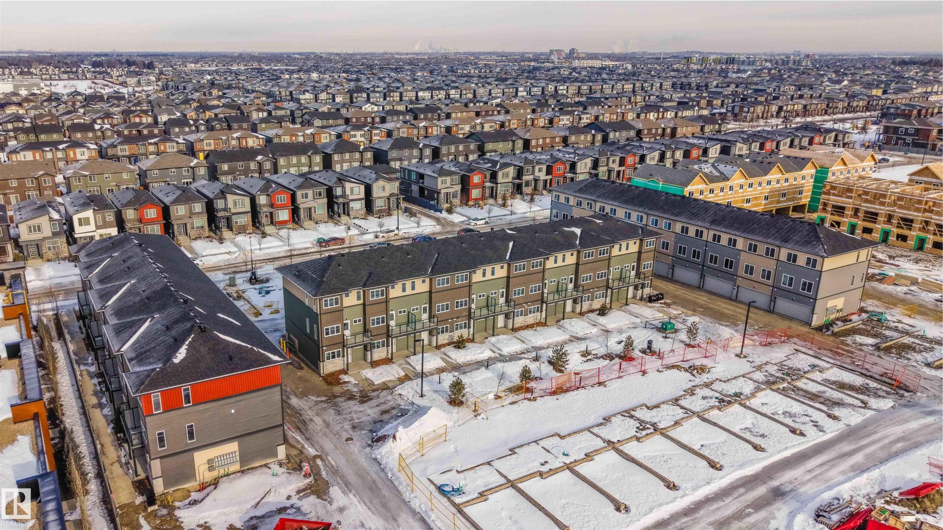 Drone / aerial view - 64 18120 28 Avenue Sw, Edmonton, AB - Outdoor With View