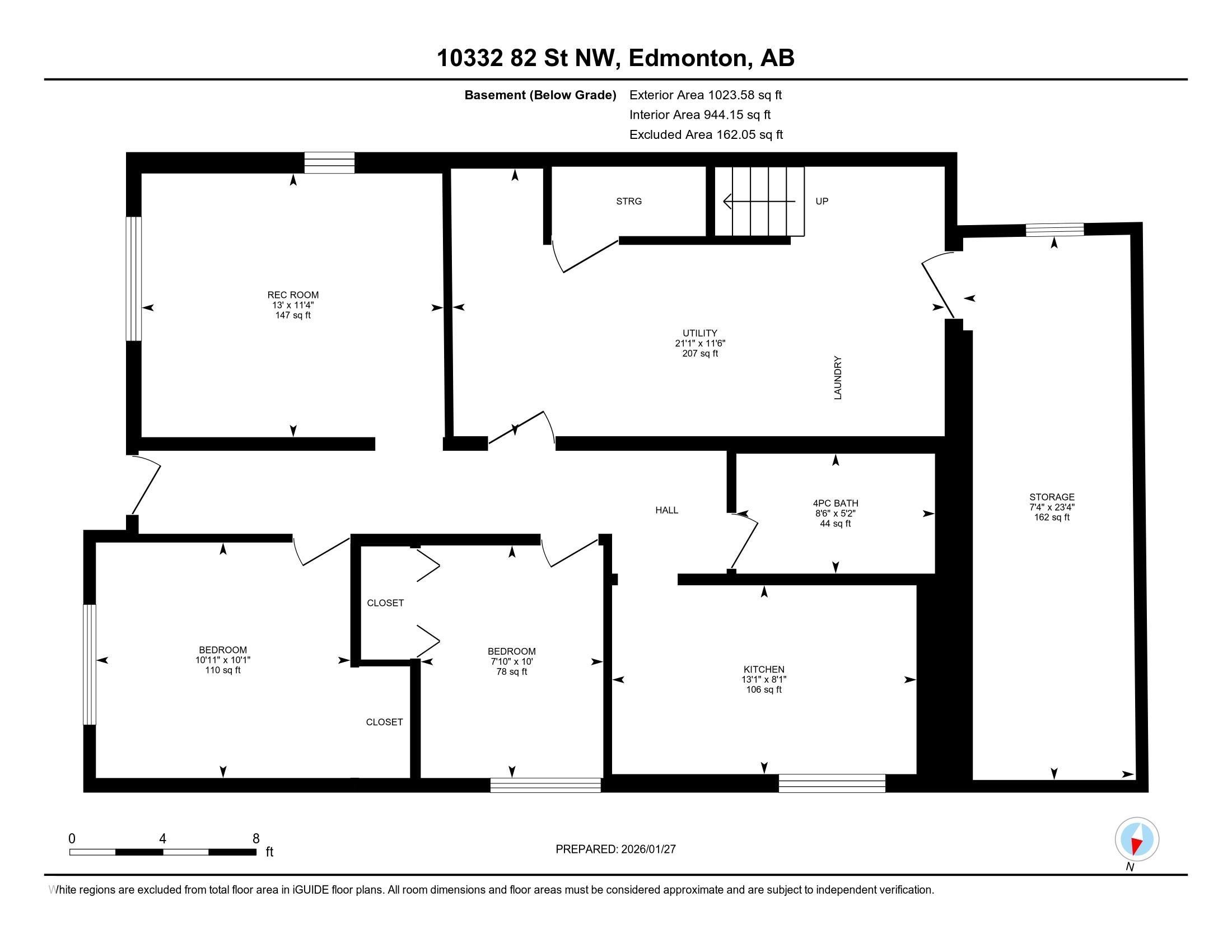 View of floor plan / room layout - 10332 82 Street, Edmonton, AB - Other