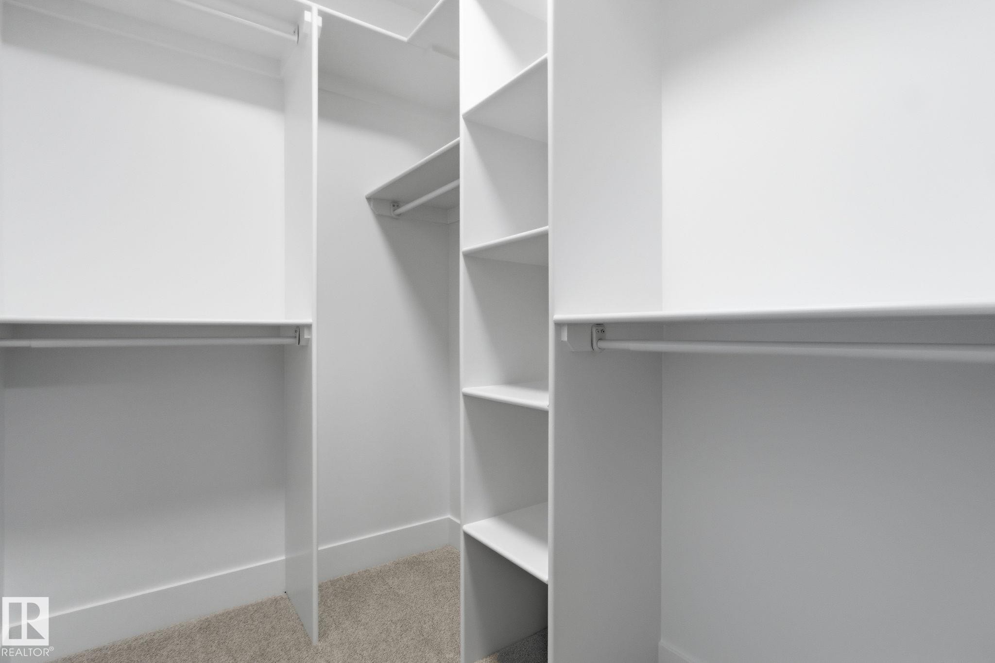 Walk in closet featuring light colored carpet - 2532 210 Street, Edmonton, AB - Indoor With Storage