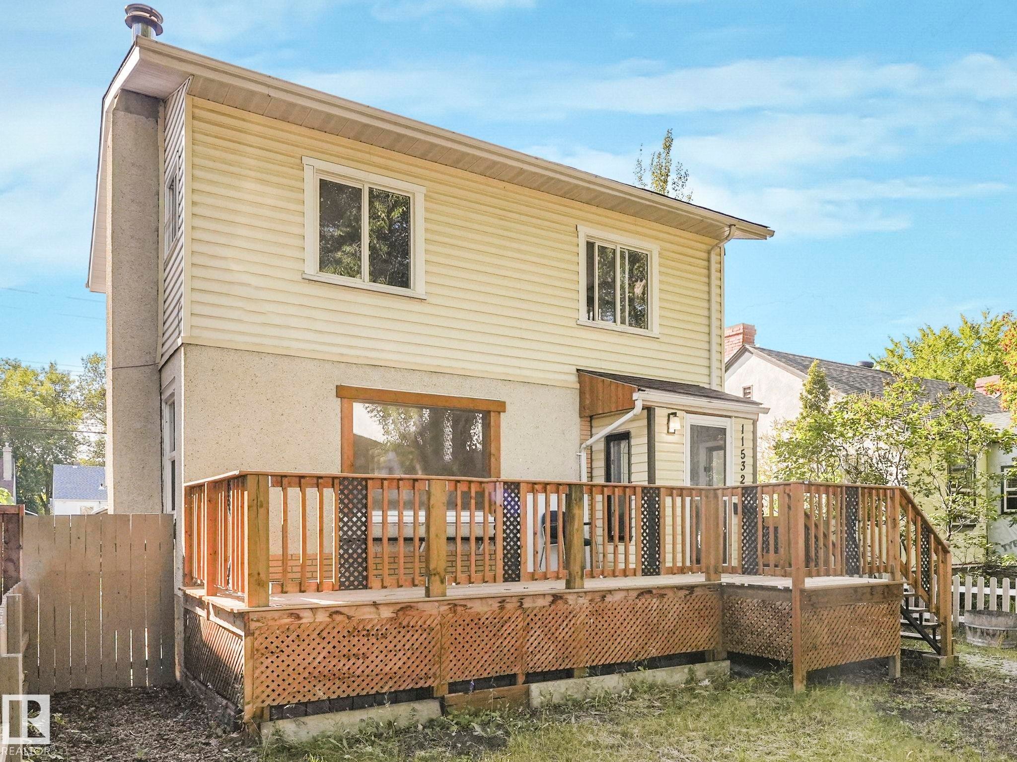 11532 88 Street, Edmonton, AB - Outdoor With Deck Patio Veranda With Exterior
