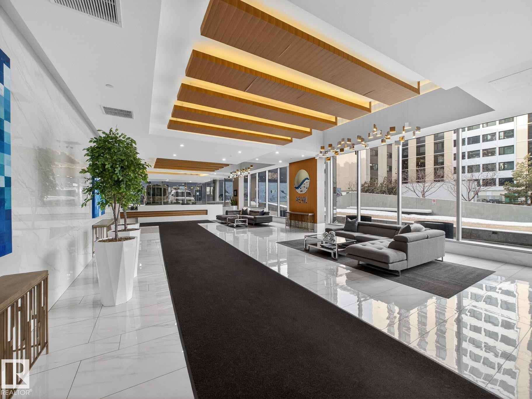 View of building lobby - #902 11969 Jasper Av Nw, Edmonton, AB - Photo Showing Other Room