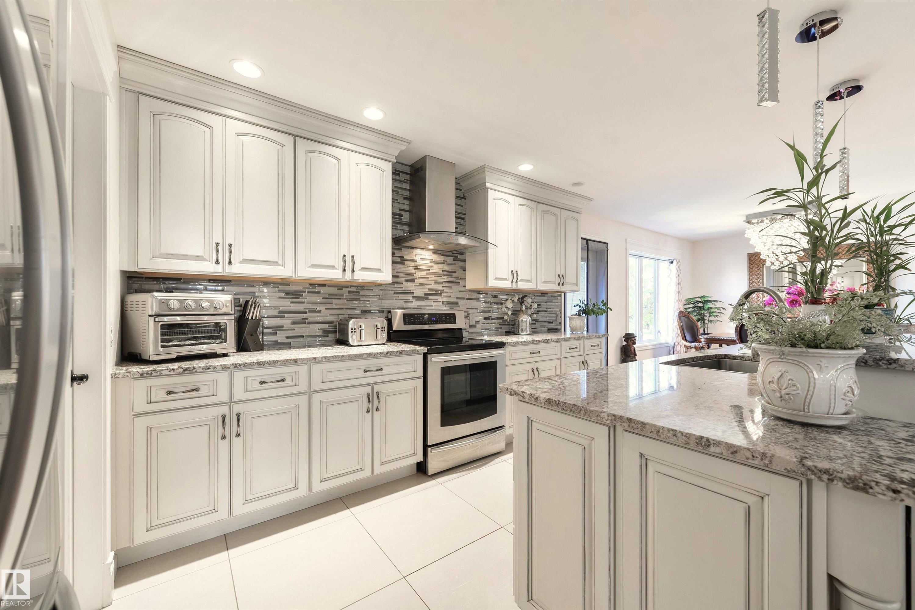 9720 65 Avenue, Edmonton, AB - Indoor Photo Showing Kitchen With Upgraded Kitchen