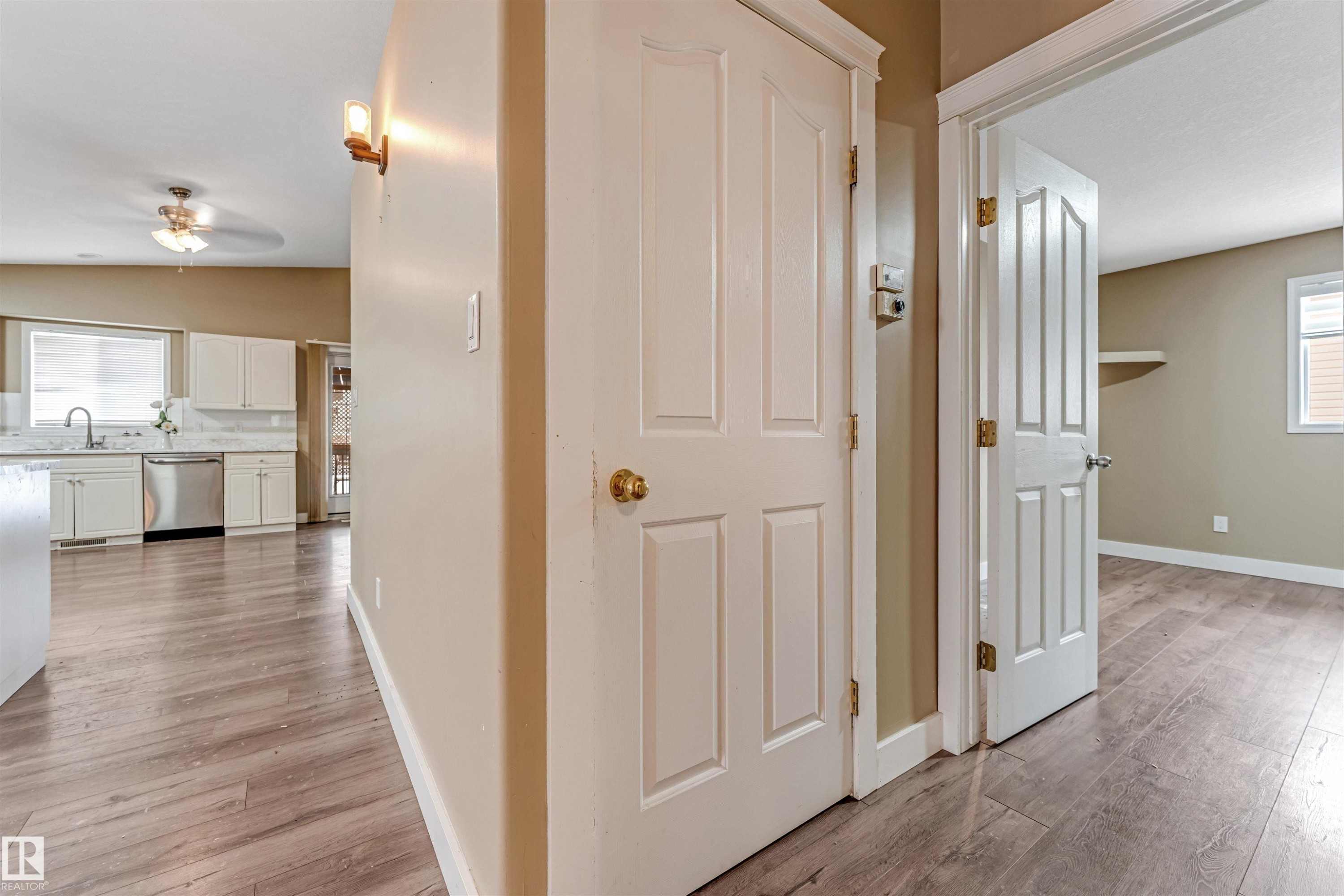 Corridor with light wood-type flooring - 6741 162A Avenue, Edmonton, AB - Indoor