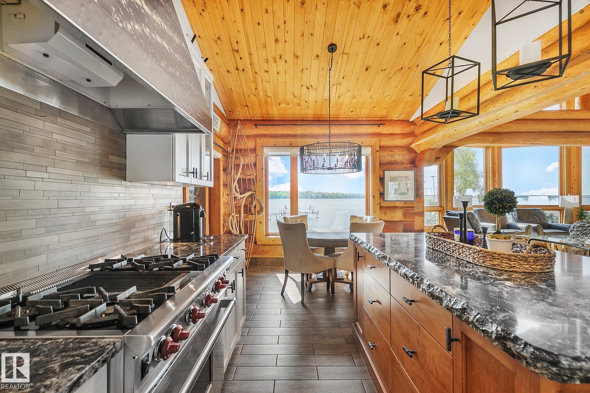 #1 Martin Road, Rural Lac Ste. Anne County, AB - Indoor Photo Showing Kitchen With Upgraded Kitchen