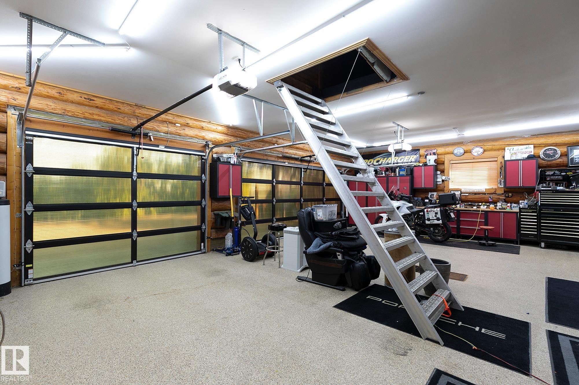 #1 Martin Road, Rural Lac Ste. Anne County, AB - Indoor Photo Showing Garage