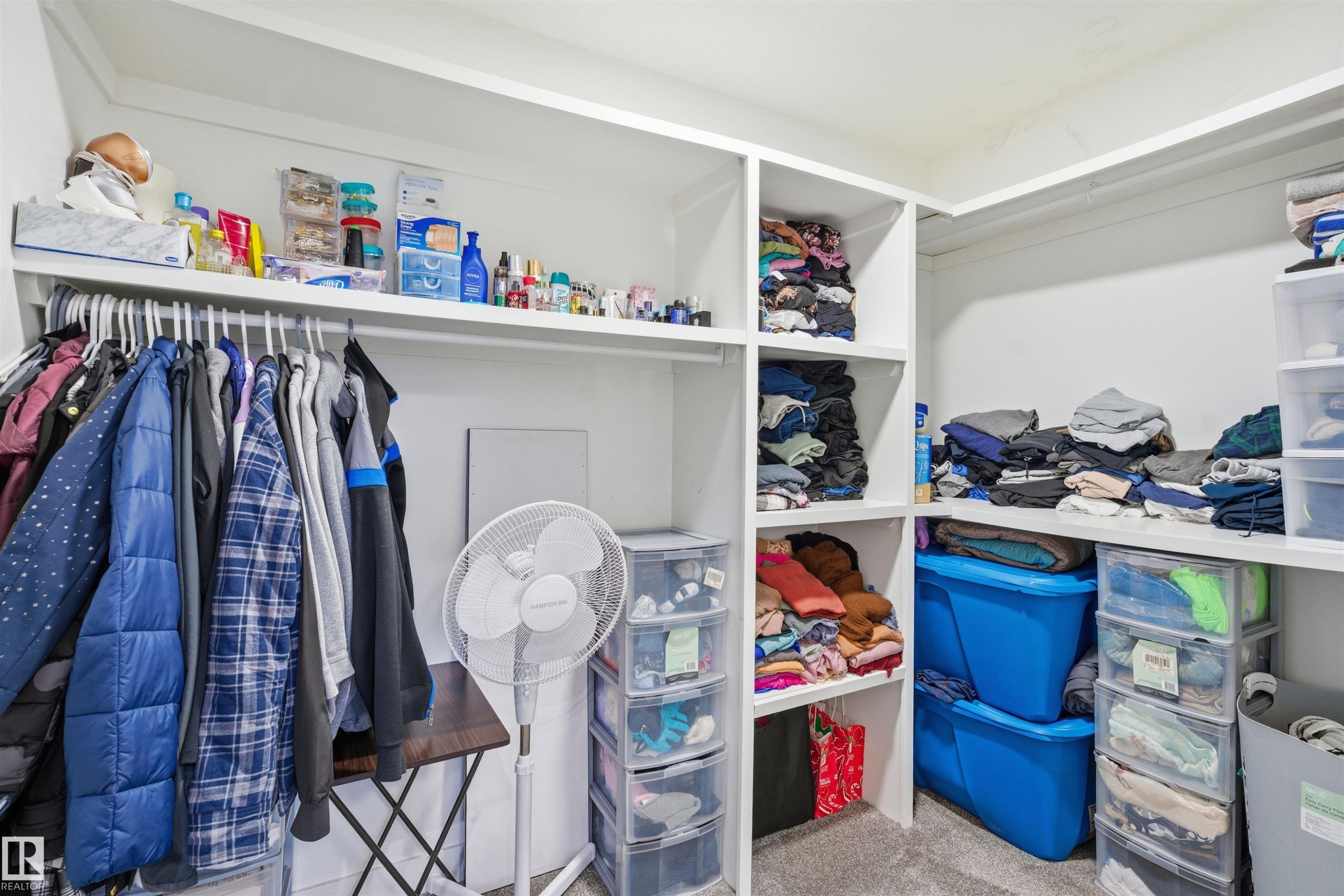 Spacious closet with carpet floors - 452 Roberts Crescent, Leduc, AB - Indoor With Storage