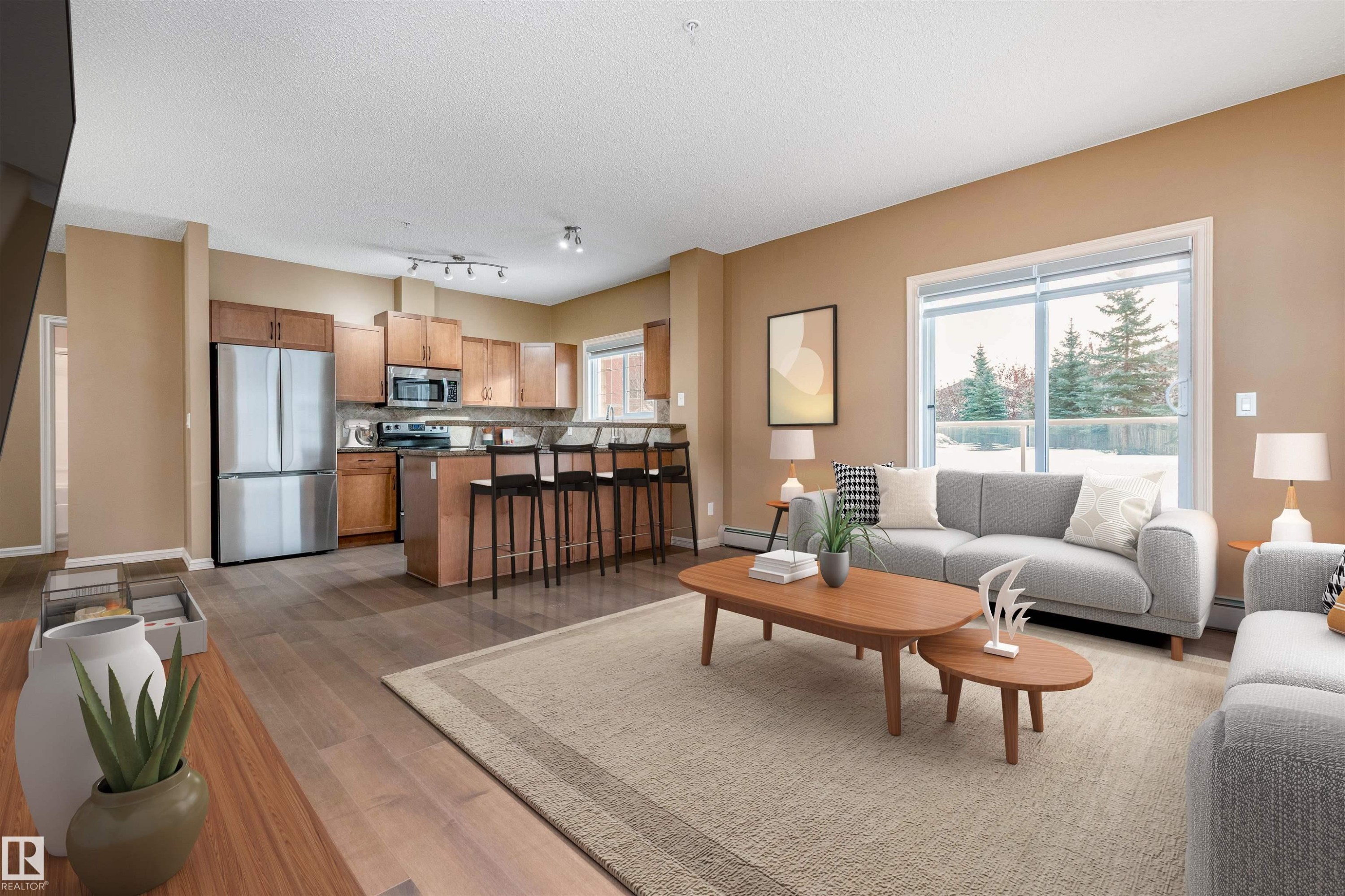 114 263 Macewan Road, Edmonton, AB - Indoor Photo Showing Living Room
