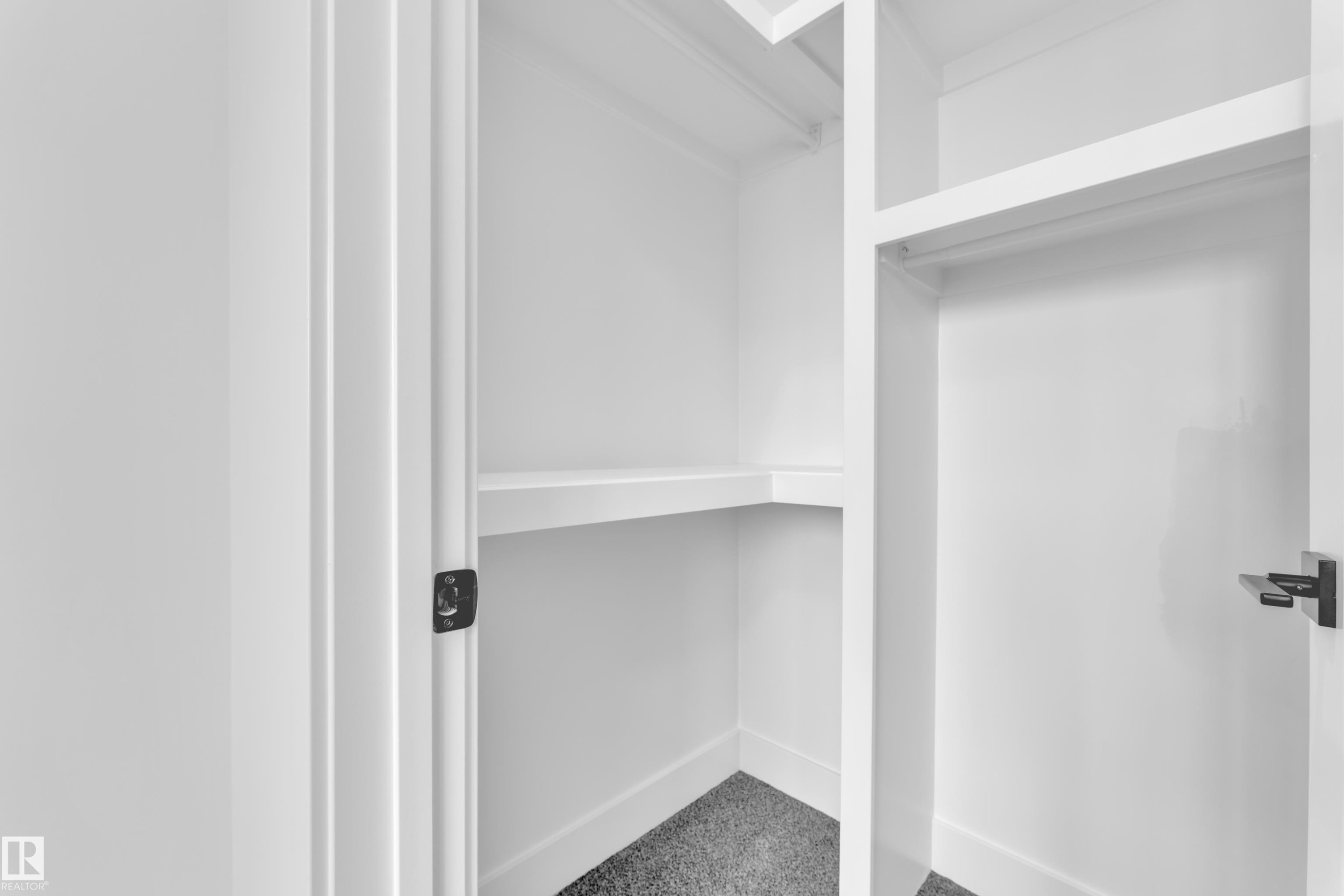 Walk in closet with carpet flooring - 737 Astoria Way, Devon, AB - Indoor