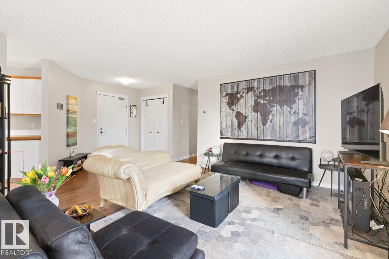 308 6310 101 Avenue, Edmonton, AB - Indoor Photo Showing Living Room