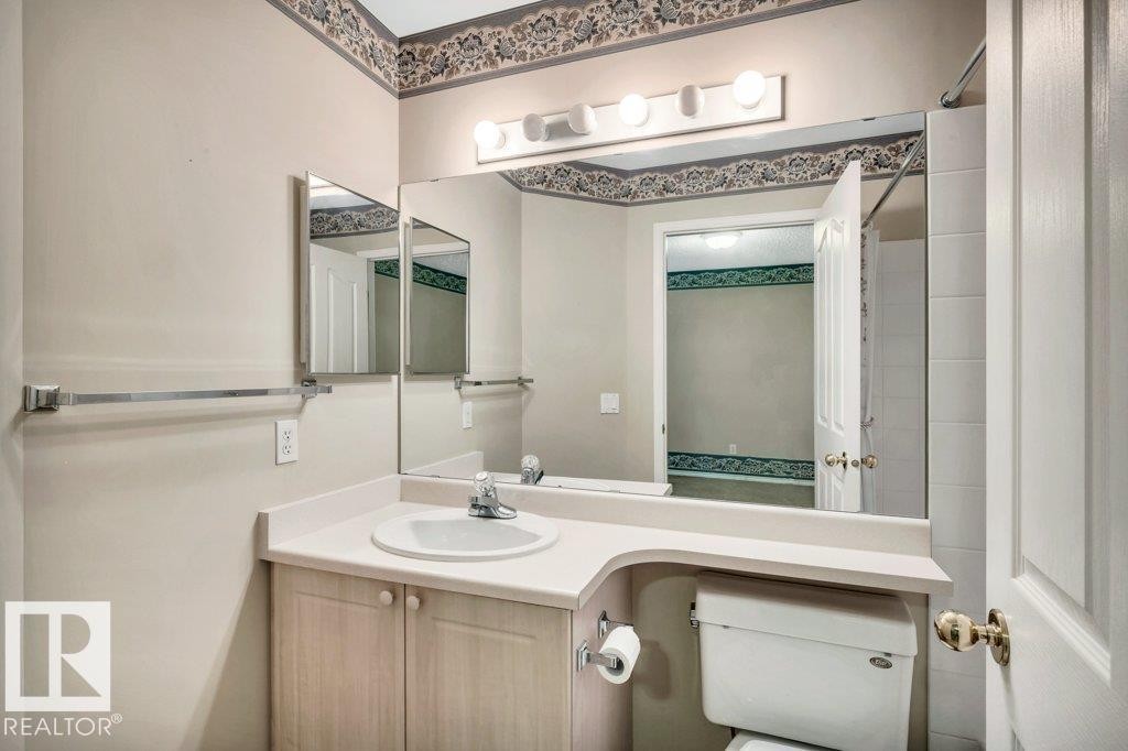 Bathroom featuring vanity and toilet - 112 Haddow Close, Edmonton, AB - Indoor Photo Showing Bathroom