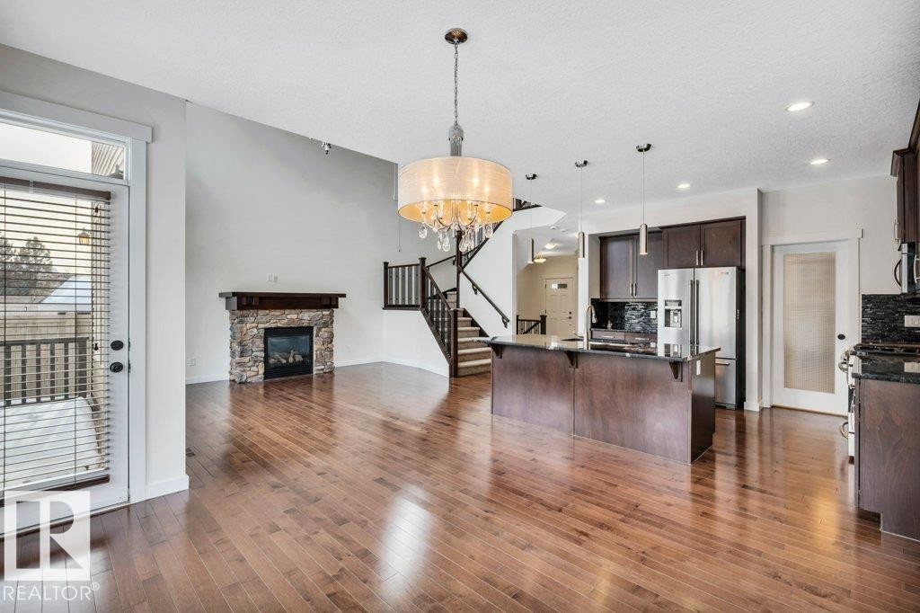 4450 Crabapple Landing, Edmonton, AB - Indoor With Fireplace