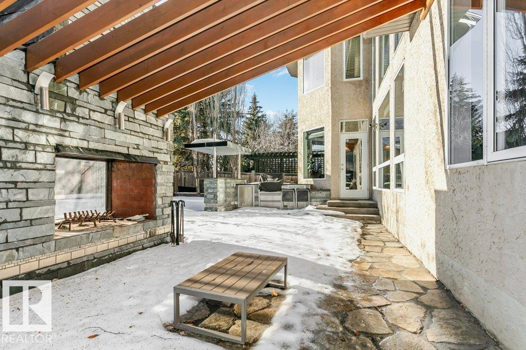 View of patio with a pergola - 1579 Hector Road, Edmonton, AB -