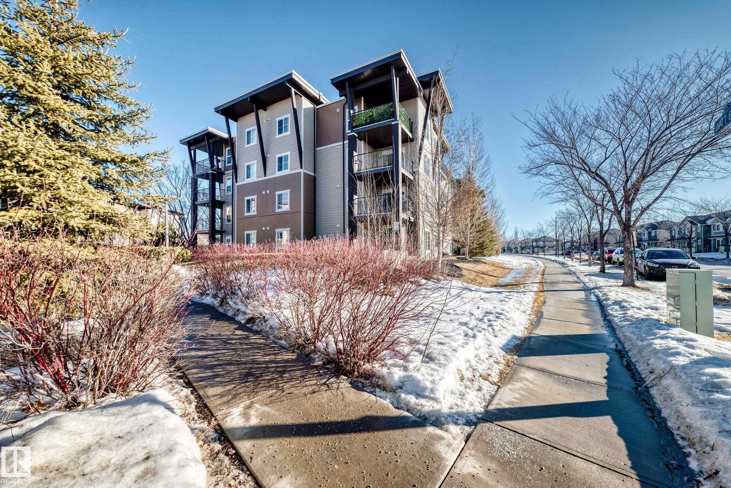 View of home's exterior - 302 530 Watt Boulevard Sw, Edmonton, AB - Outdoor With Balcony