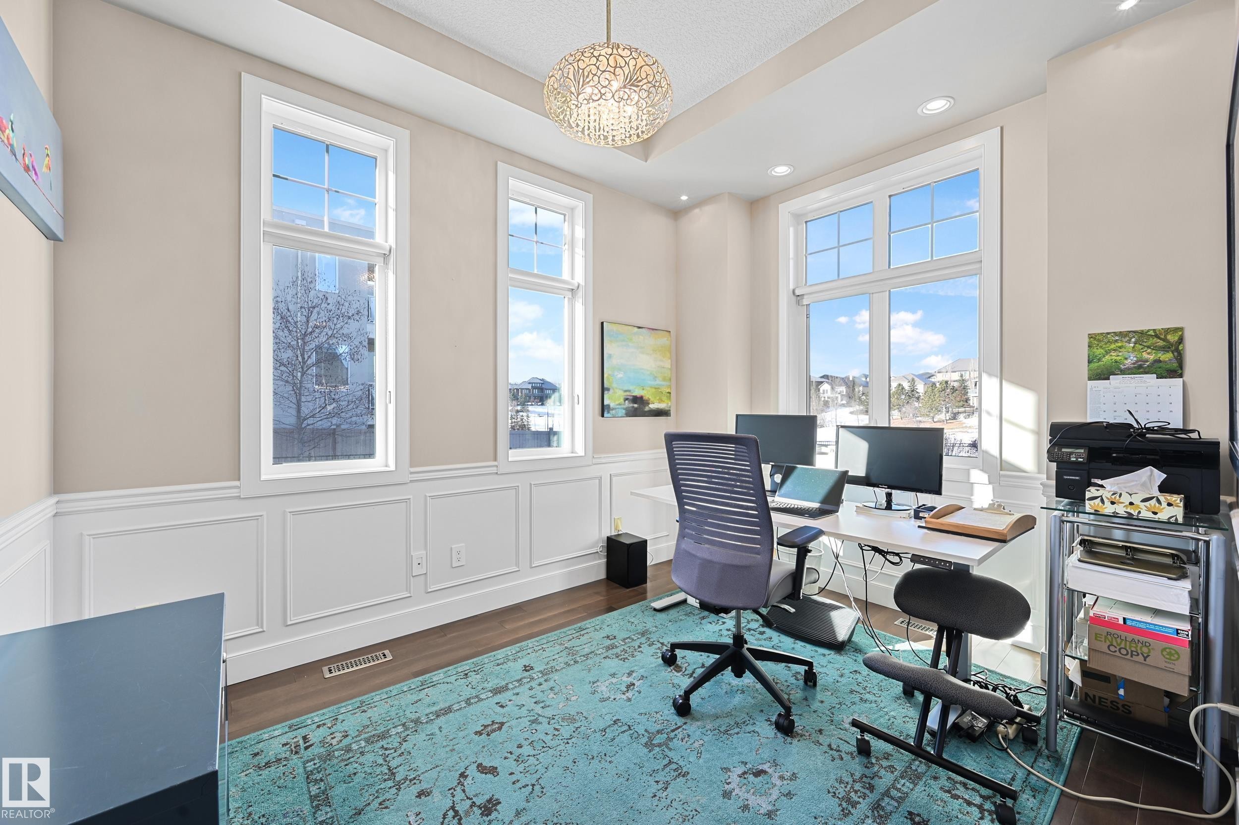 1 7570 May Common, Edmonton, AB - Indoor Photo Showing Office