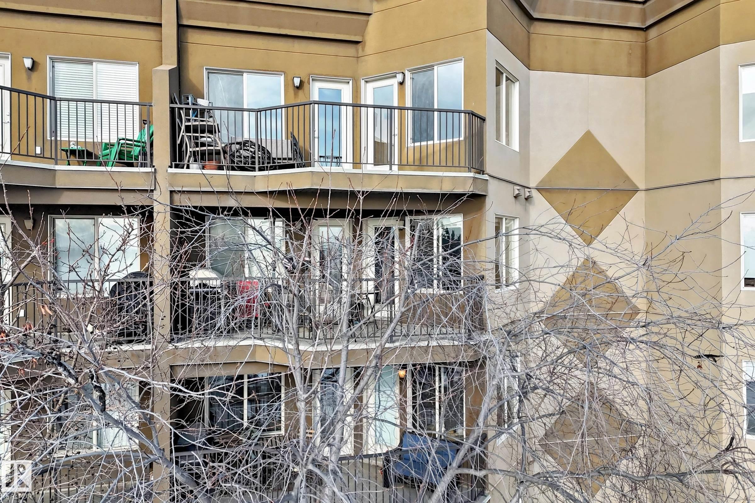 View of building exterior - 232 530 Hooke Road, Edmonton, AB - Outdoor With Balcony
