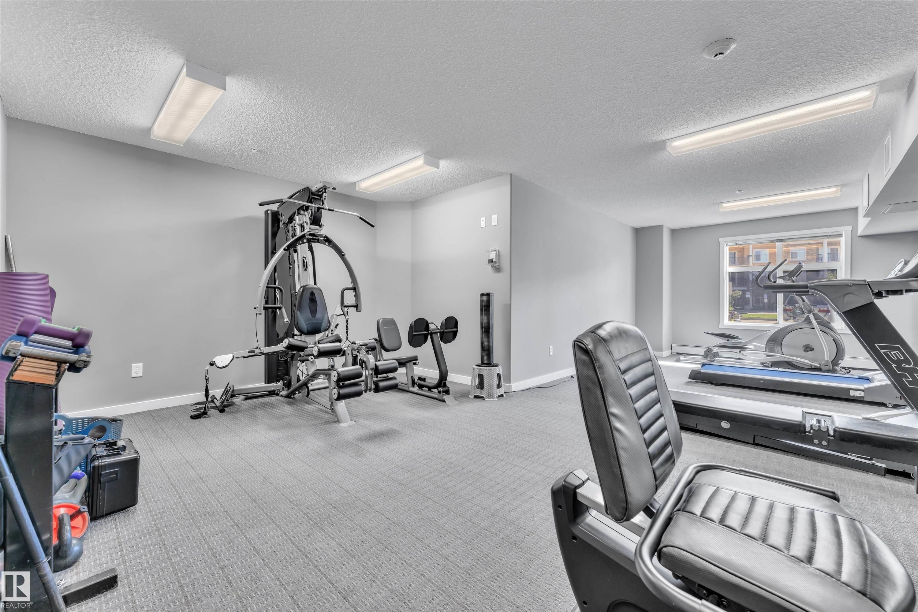 228 6076 Schonsee Way, Edmonton, AB - Indoor Photo Showing Gym Room