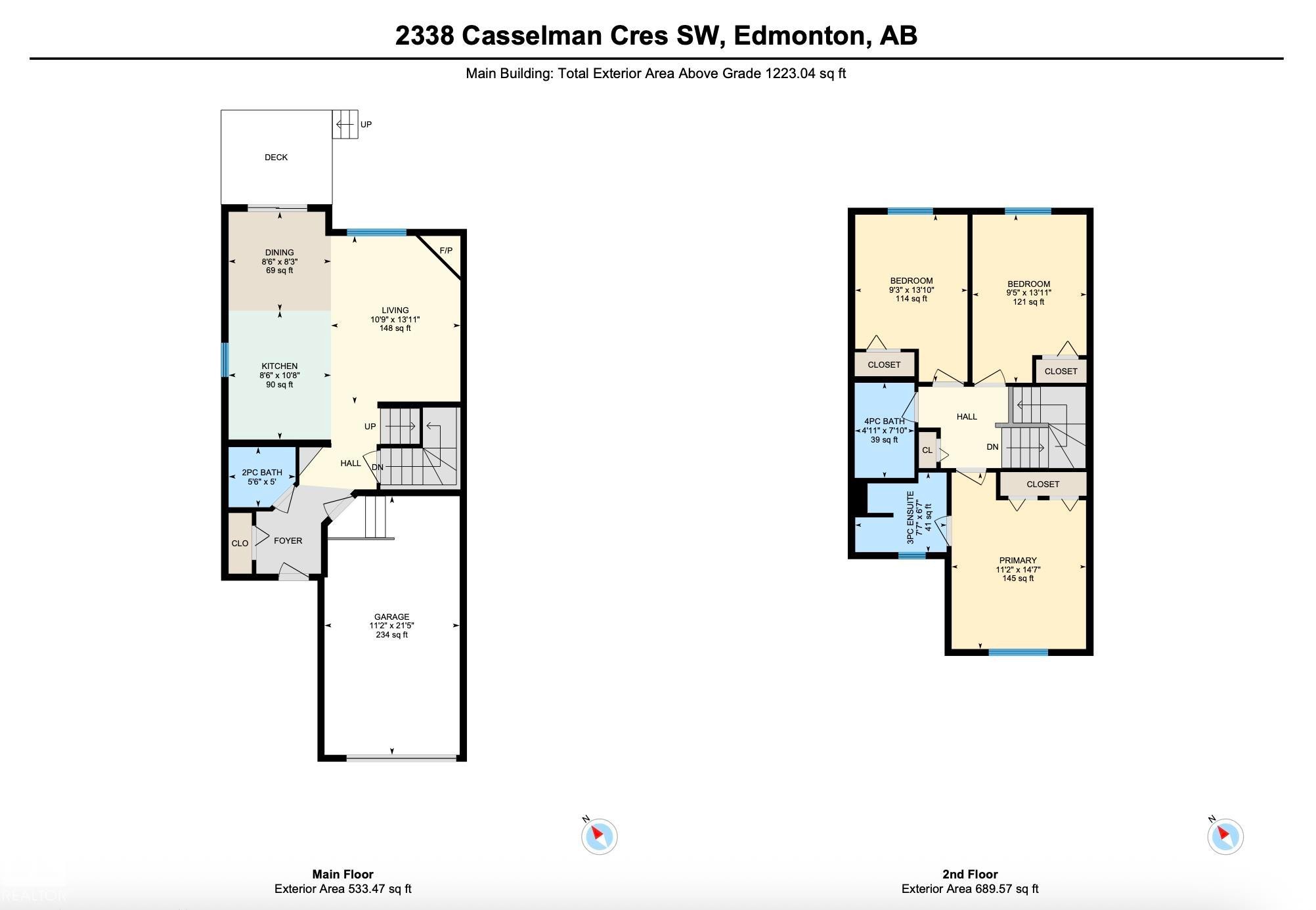 View of home floor plan - 2338 Casselman Crescent, Edmonton, AB - Other