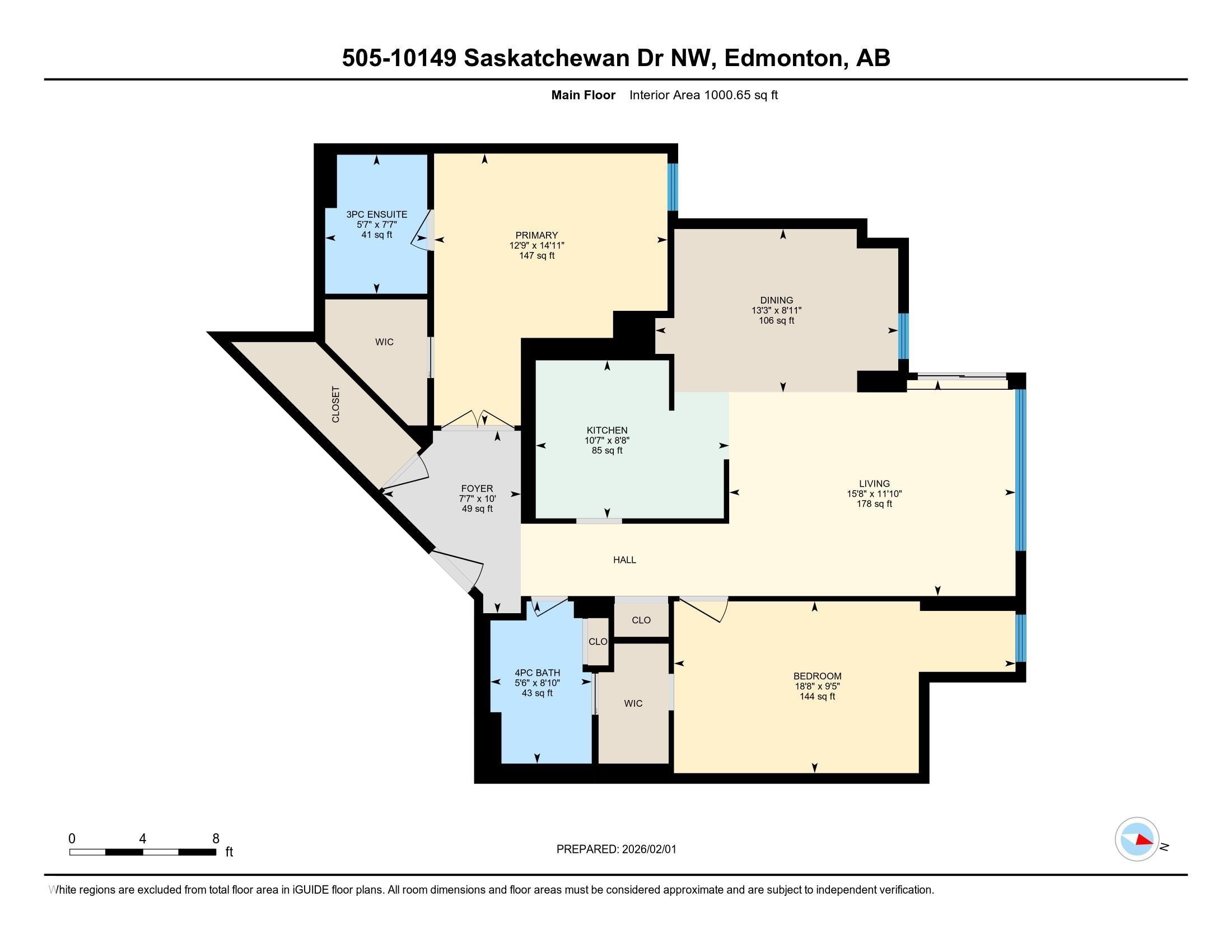 View of home floor plan - 505 10149 Saskatchewan Drive, Edmonton, AB - Other