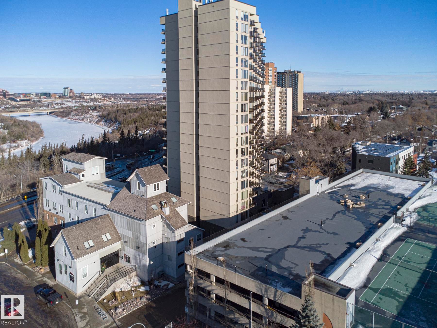 View of city featuring a nearby body of water - 505 10149 Saskatchewan Drive, Edmonton, AB - Outdoor With View