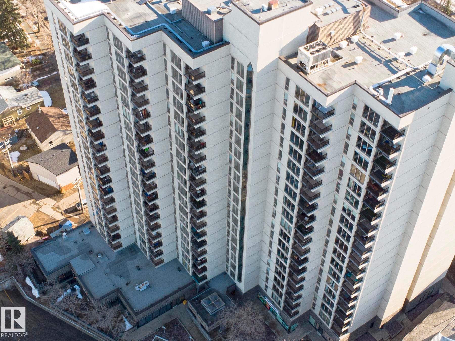 Bird's eye view - 505 10149 Saskatchewan Drive, Edmonton, AB - Outdoor With Facade