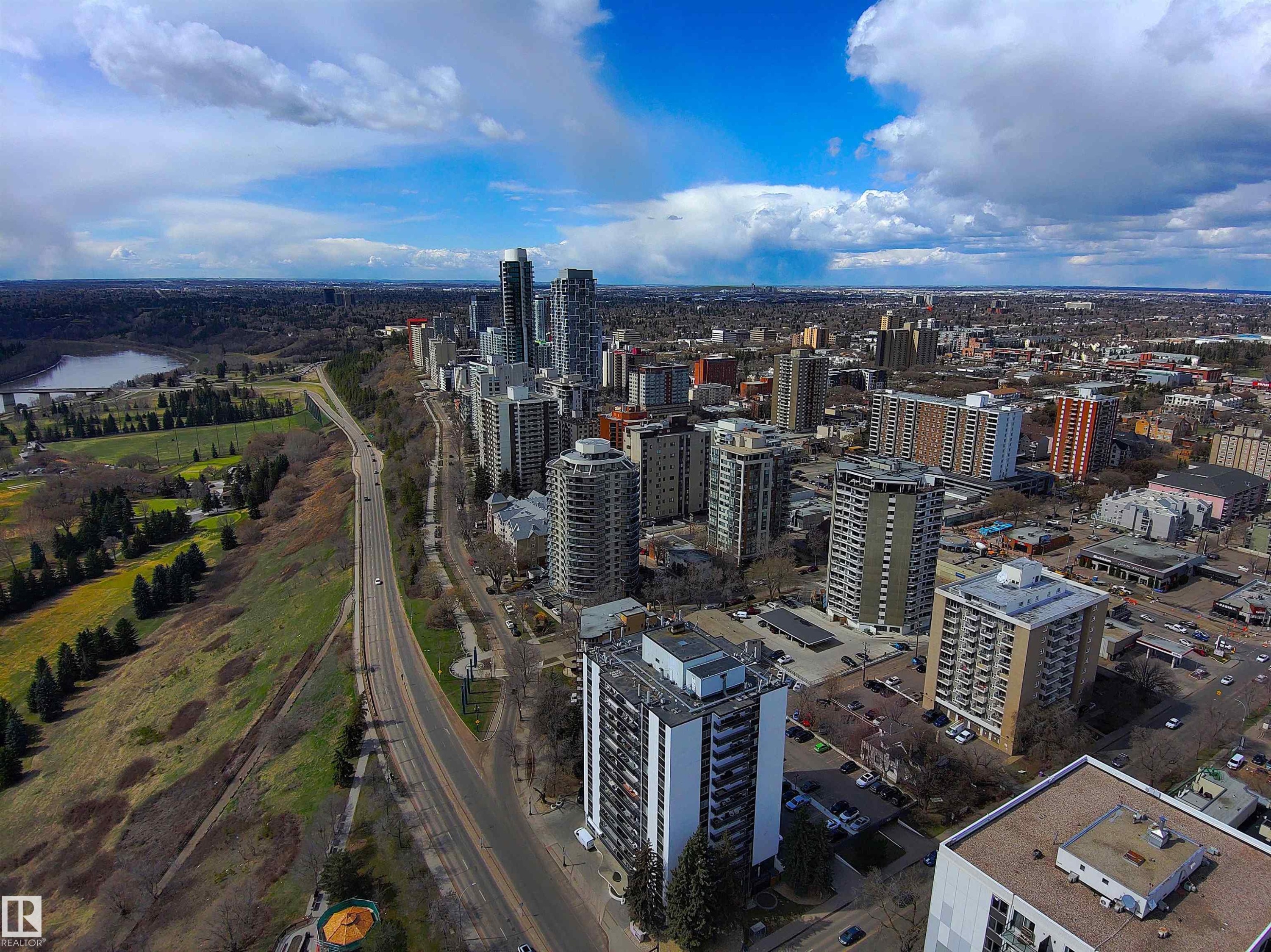 608 10021 116 Street, Edmonton, AB - Outdoor With View