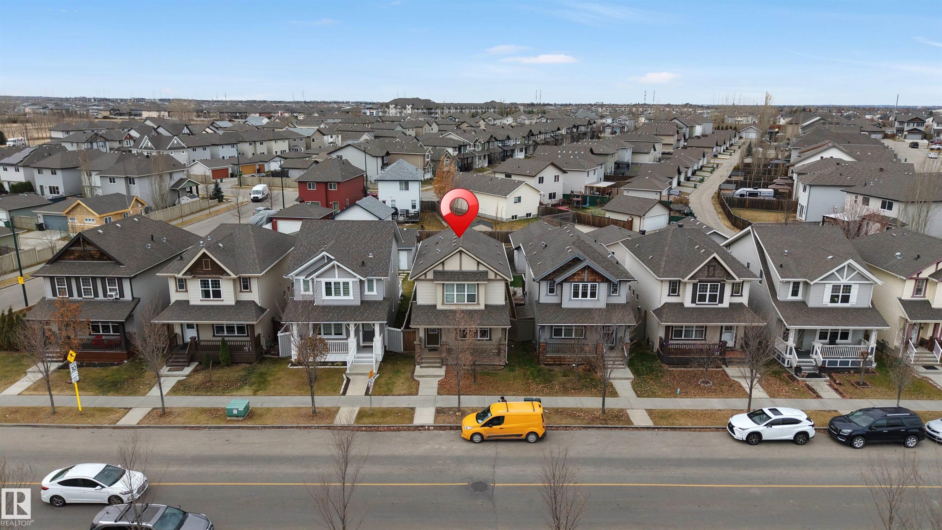 Bird's eye view - 610 Tamarack Road, Edmonton, AB - Outdoor With Facade