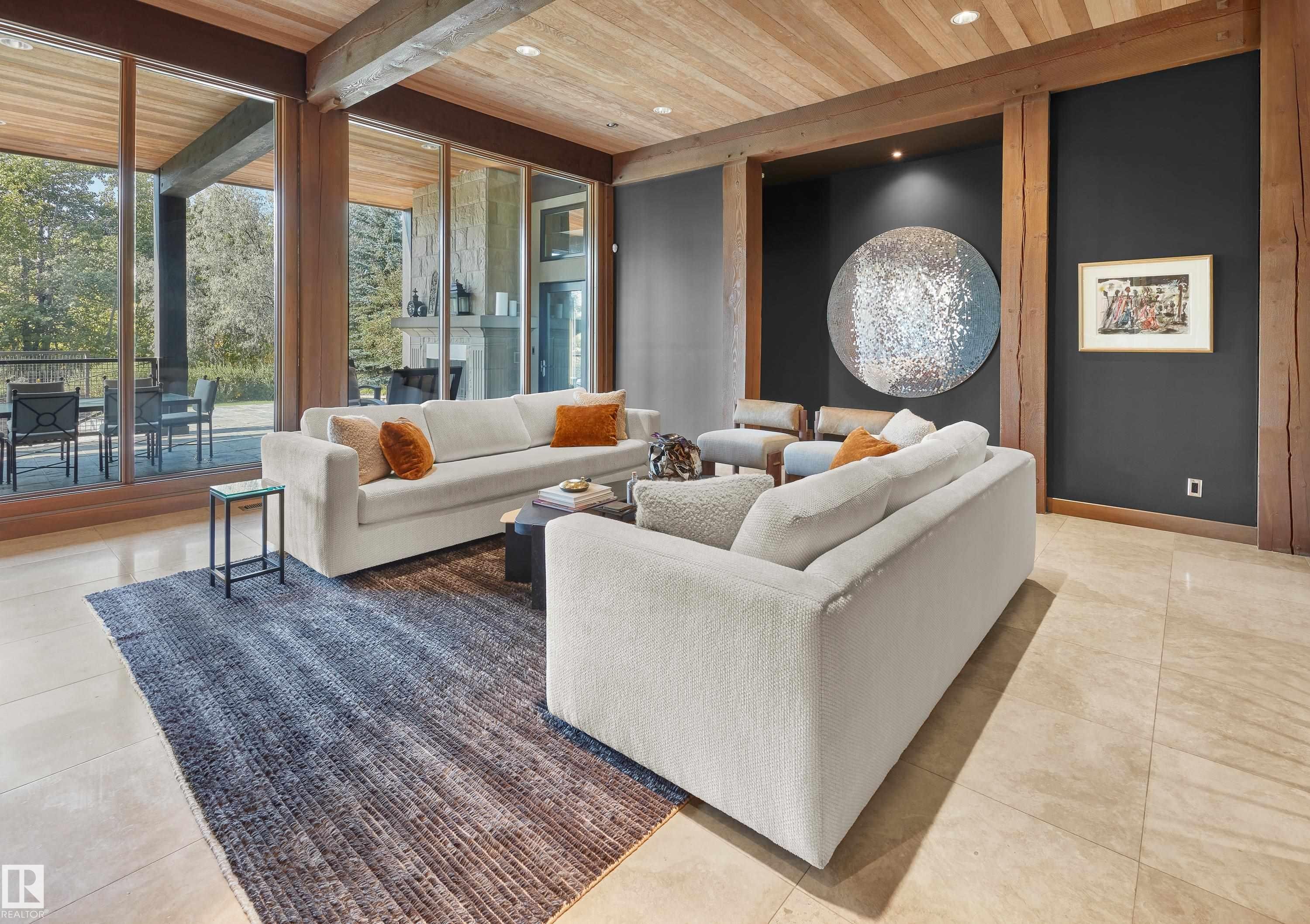 56 Windermere Drive, Edmonton, AB - Indoor Photo Showing Living Room