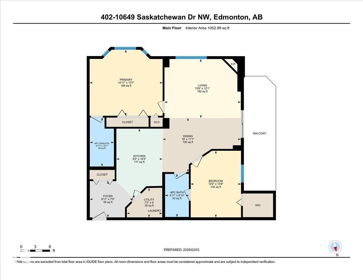 View of home floor plan - 402 10649 Saskatchewan Drive, Edmonton, AB - Other