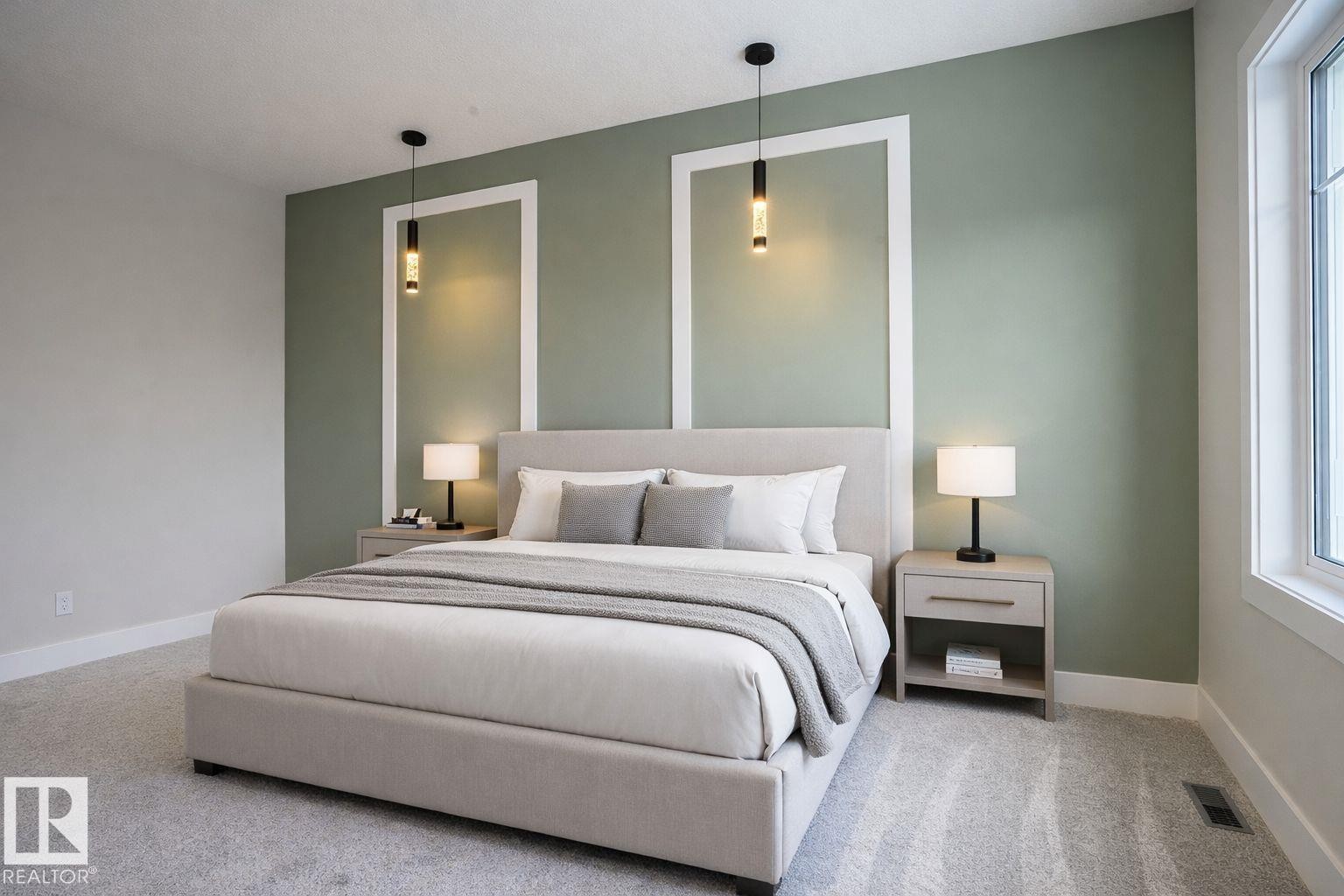 Bedroom with baseboards and carpet floors - 16 Middleton Close, Leduc, AB - Indoor Photo Showing Bedroom