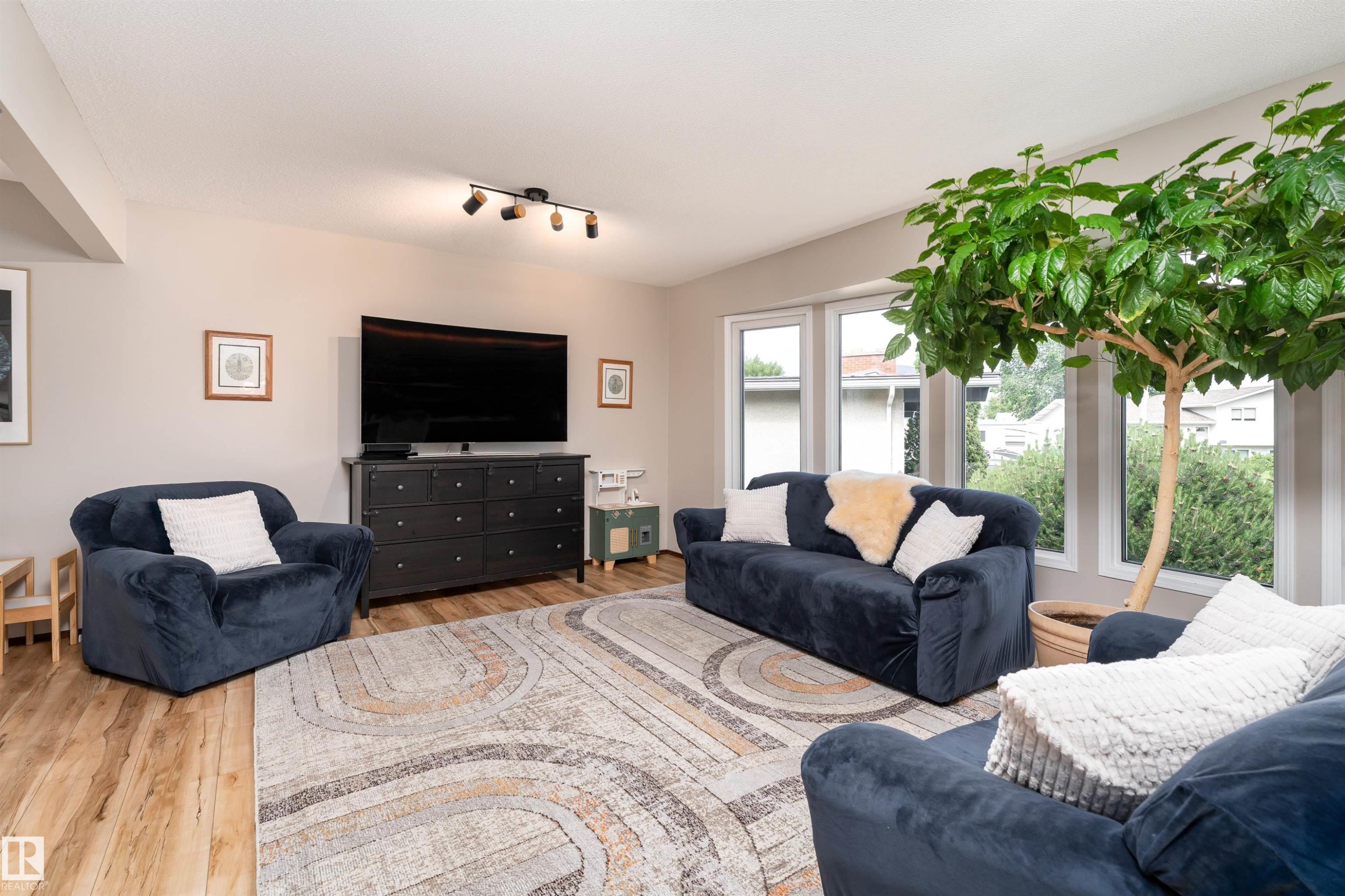 15007 115 Street, Edmonton, AB - Indoor Photo Showing Living Room