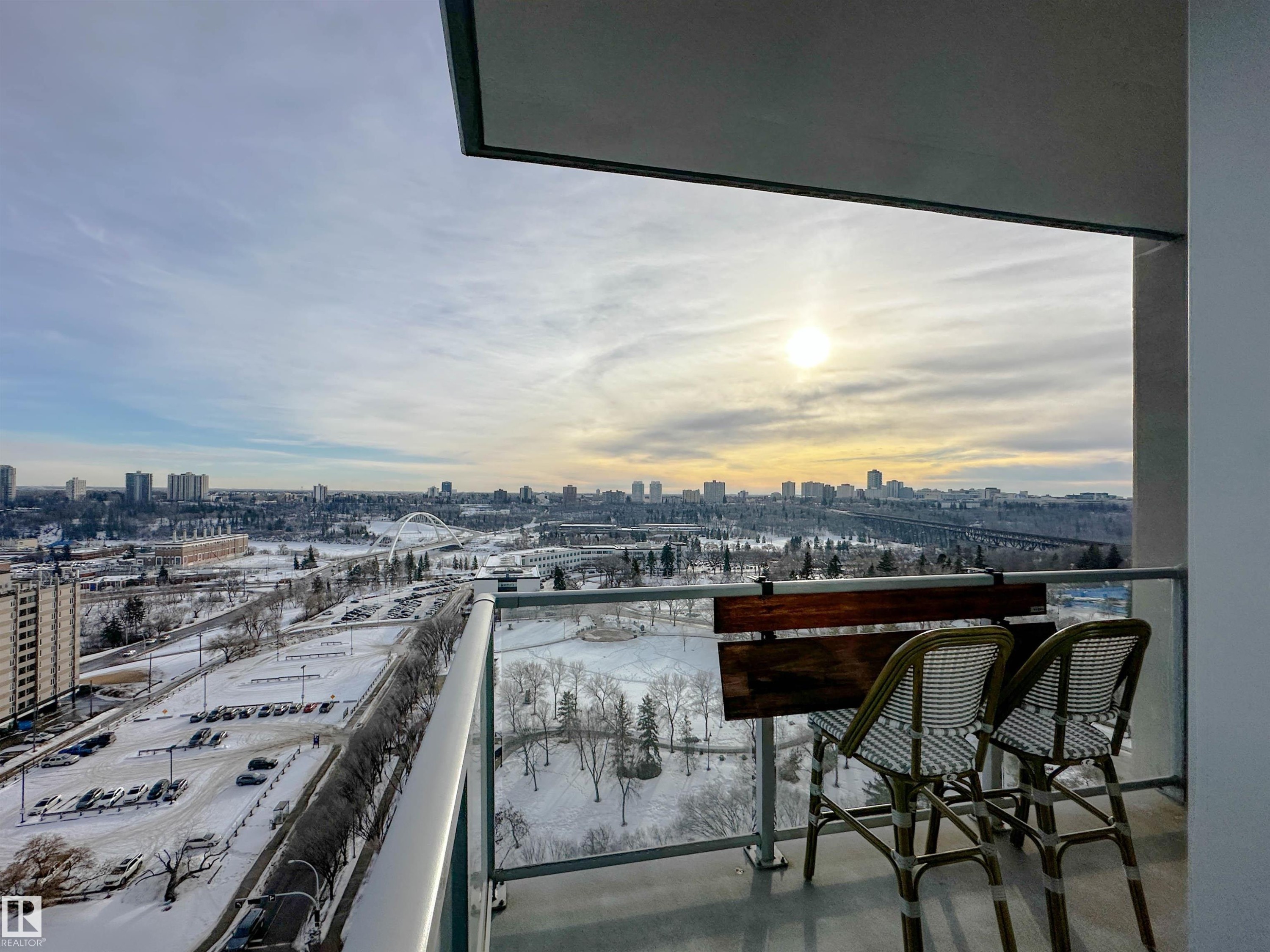 1804 9720 106 Street, Edmonton, AB - Outdoor With Balcony With View