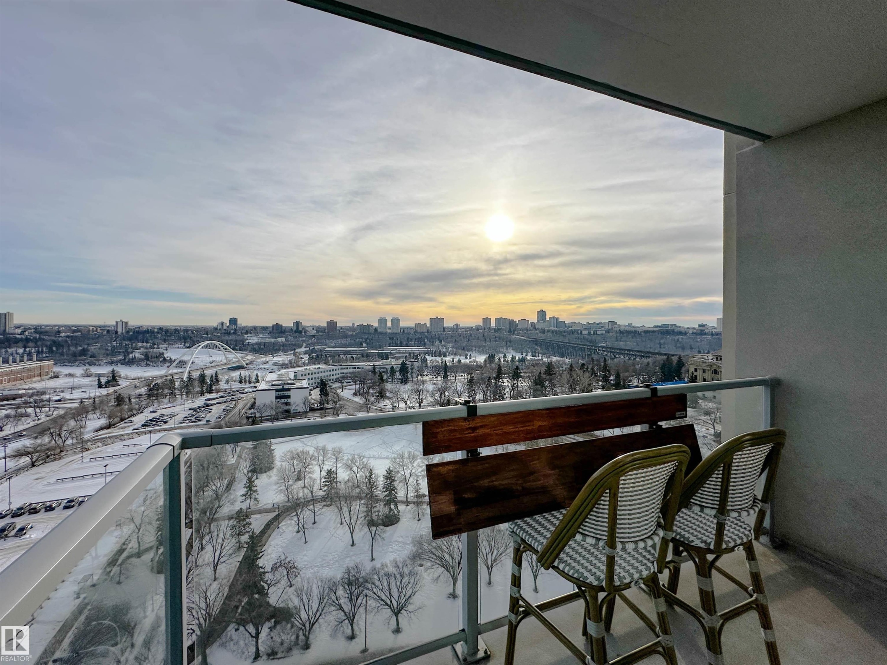1804 9720 106 Street, Edmonton, AB - Outdoor With Balcony With View