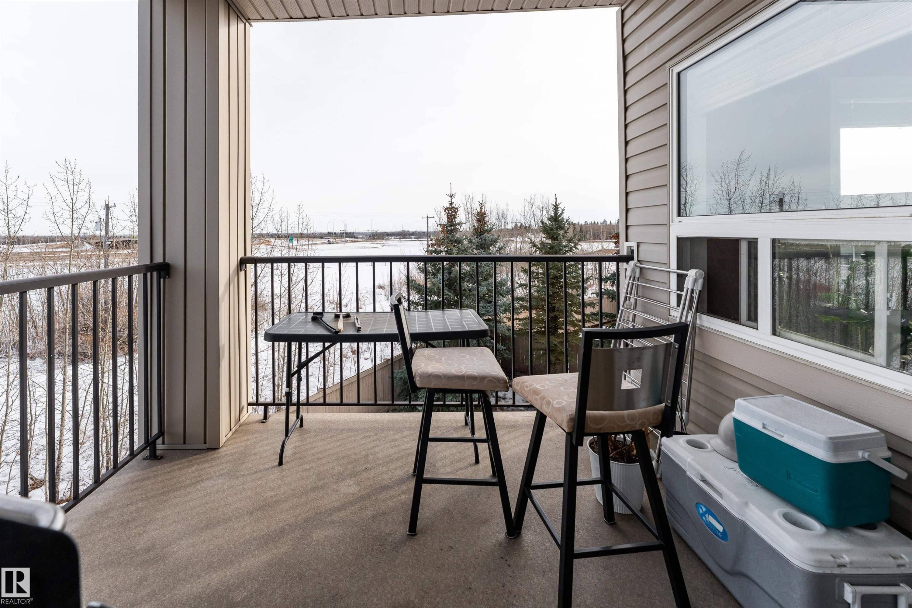 View of balcony - 325 1520 Hammond Gate, Edmonton, AB - Outdoor With Balcony With Exterior