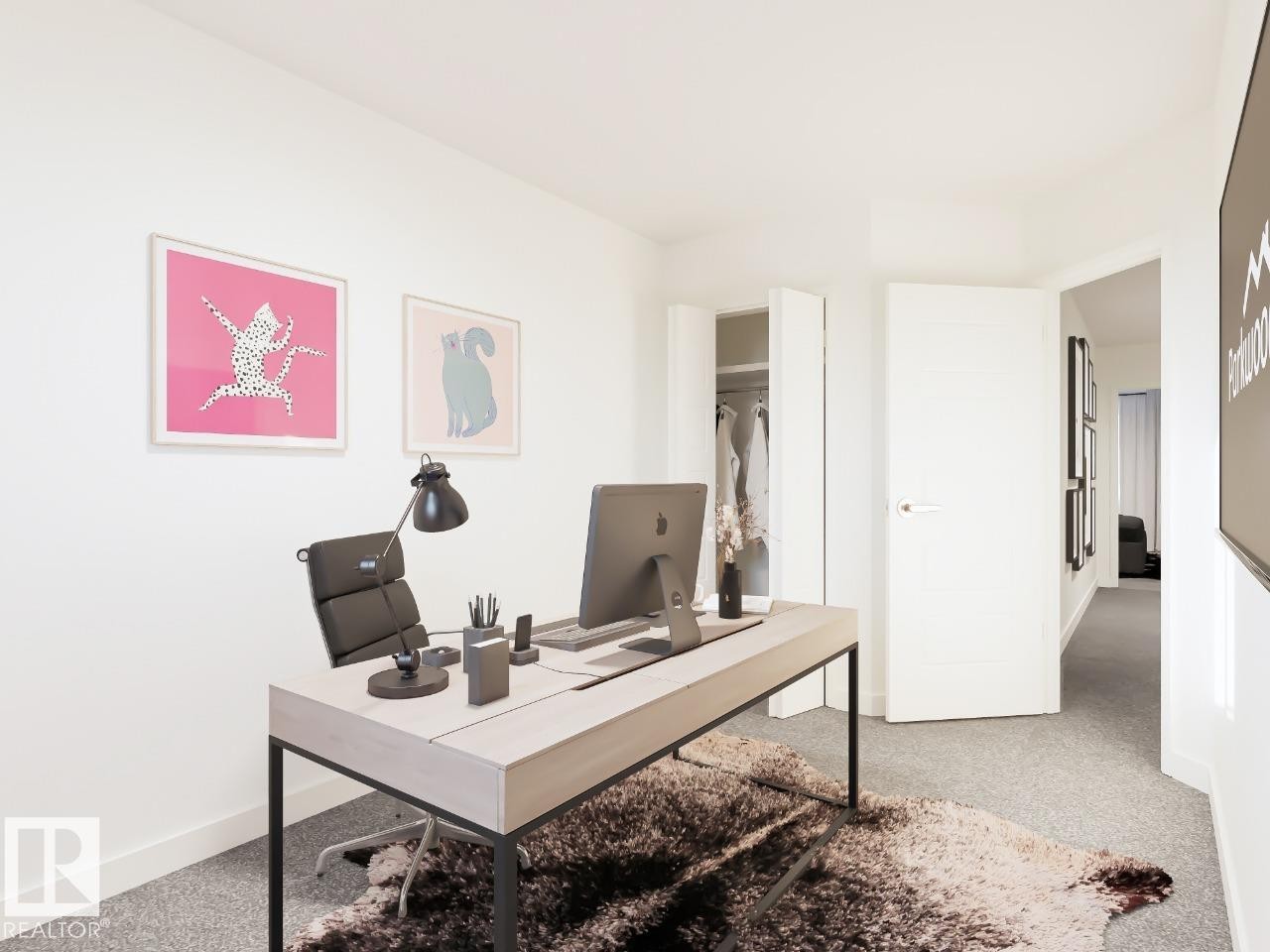 54 3270 Chernowski Way, Edmonton, AB - Indoor Photo Showing Office