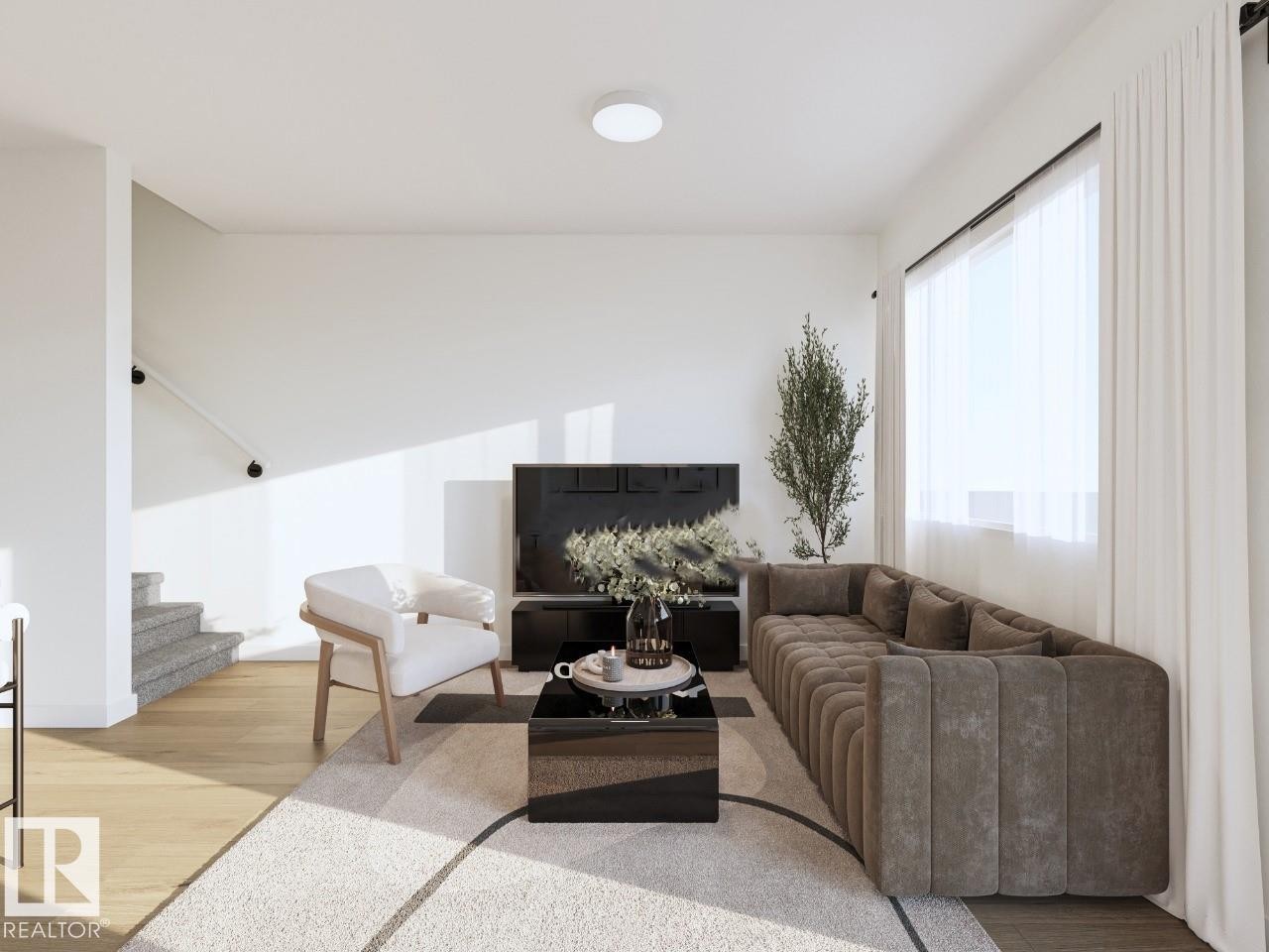 54 3270 Chernowski Way, Edmonton, AB - Indoor Photo Showing Living Room