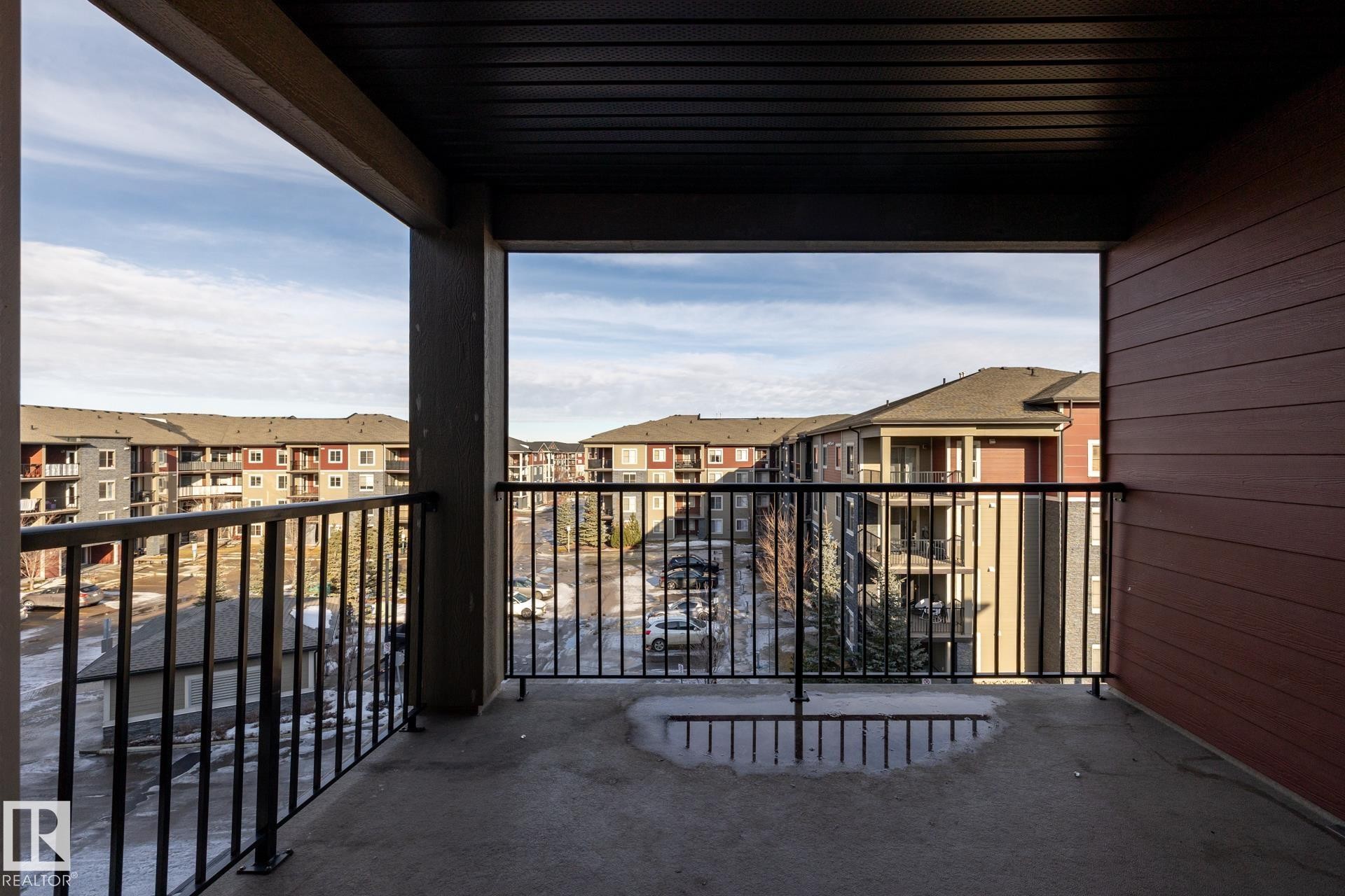 View of balcony - 433 3315 James Mowatt Trail, Edmonton, AB - Outdoor With Balcony With Exterior