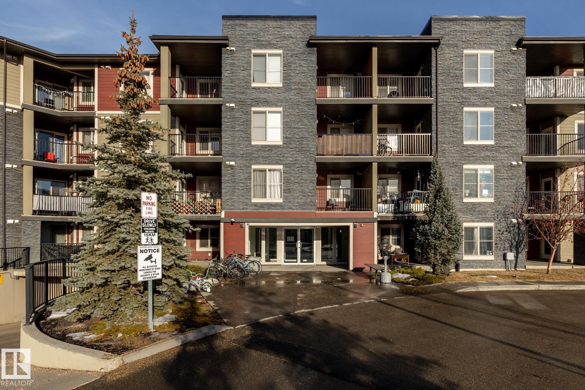 View of apartment building / complex - 433 3315 James Mowatt Trail, Edmonton, AB - Outdoor With Balcony With Facade