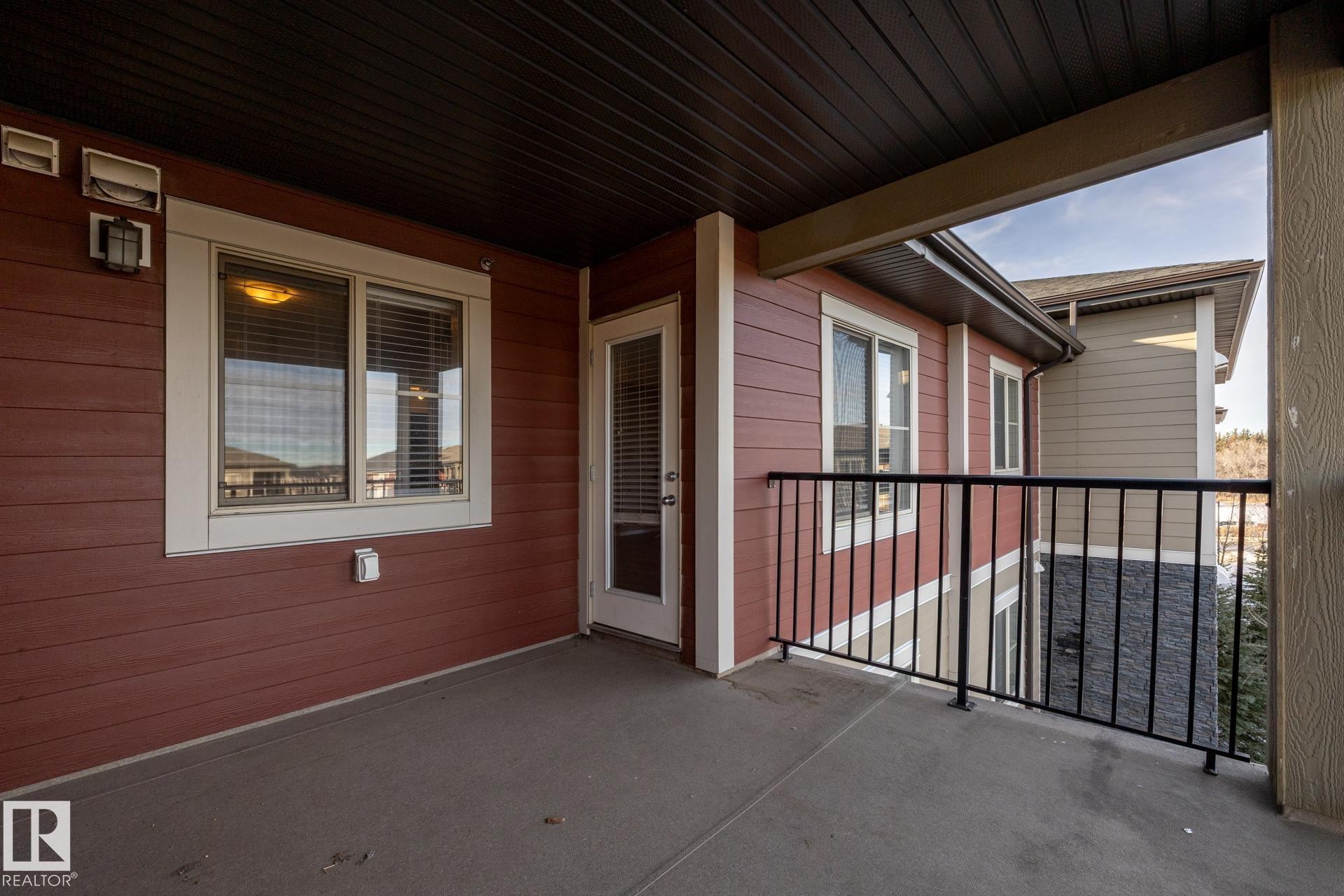 View of balcony - 433 3315 James Mowatt Trail, Edmonton, AB - Outdoor With Exterior