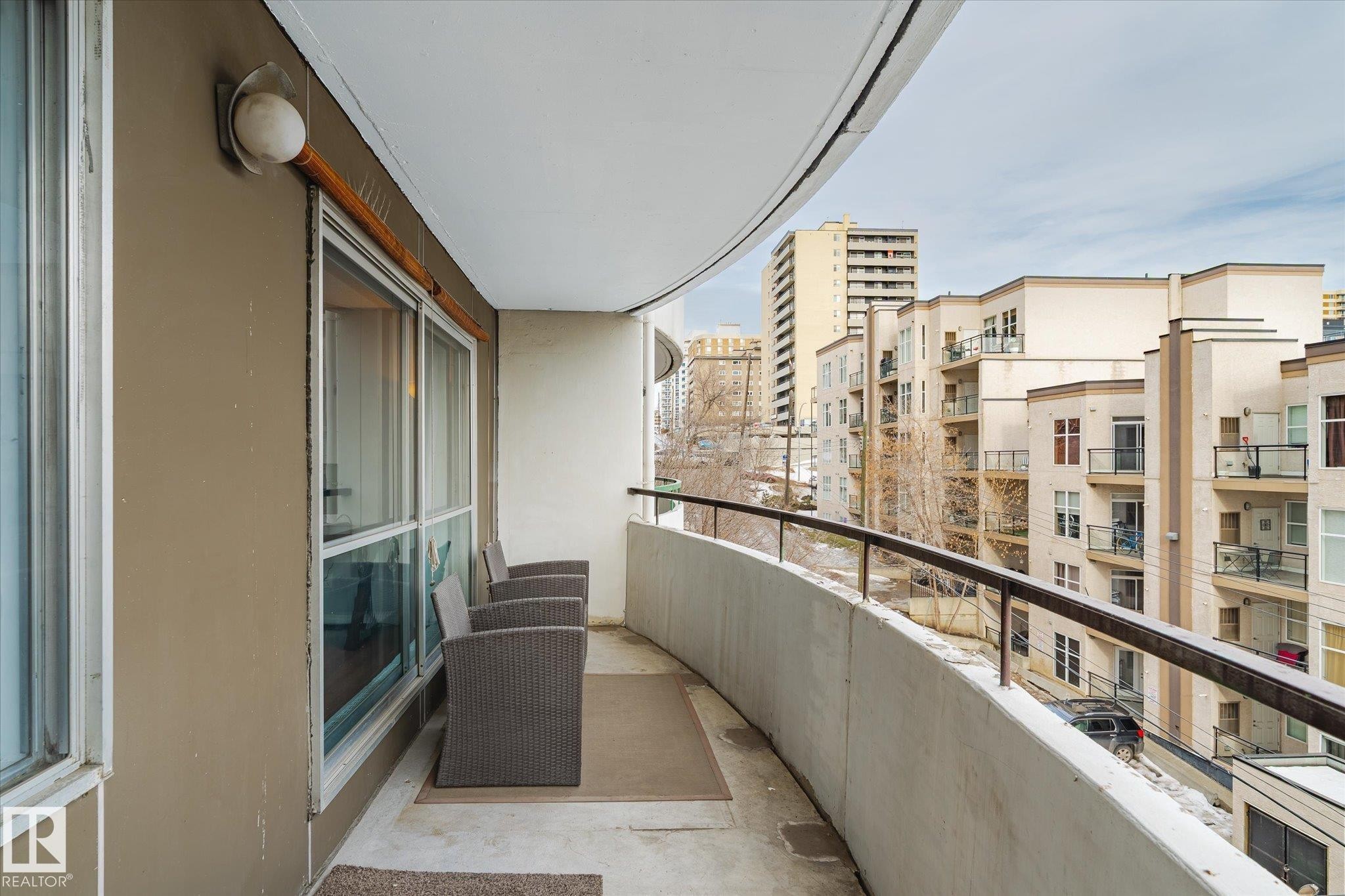 View of balcony - 304 9725 106 Street, Edmonton, AB - Outdoor With Exterior