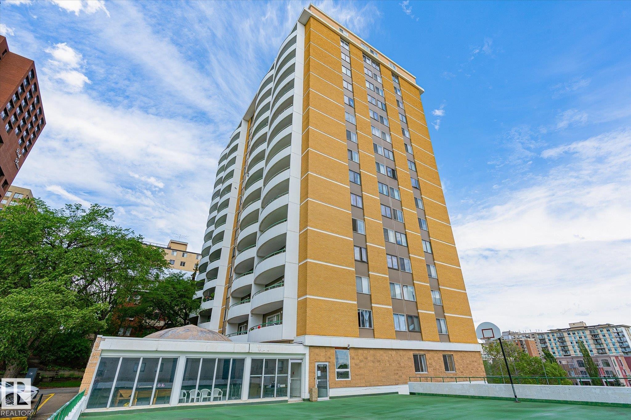 View of apartment building / complex - 304 9725 106 Street, Edmonton, AB - Outdoor With Facade