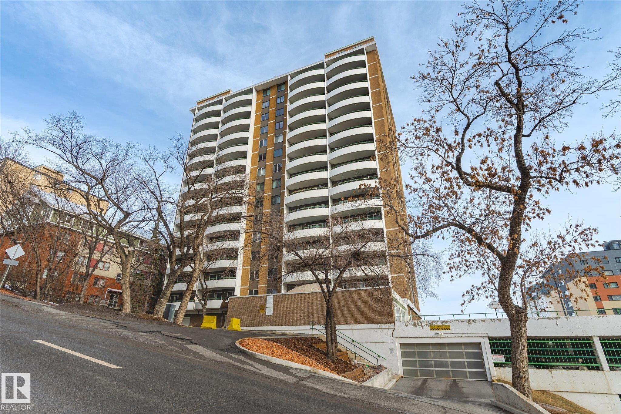 View of apartment building / complex - 304 9725 106 Street, Edmonton, AB - Outdoor With Facade