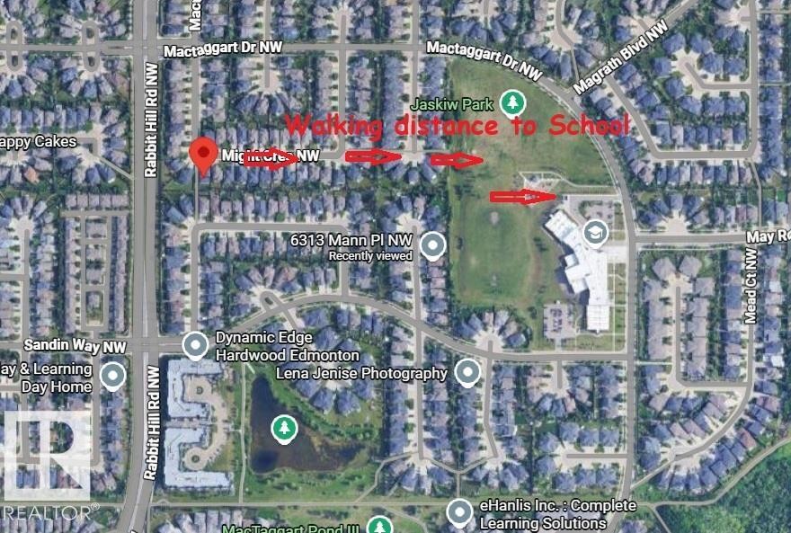 Aerial map of property and surrounding area - 3547 Mclay Crescent, Edmonton, AB - Other