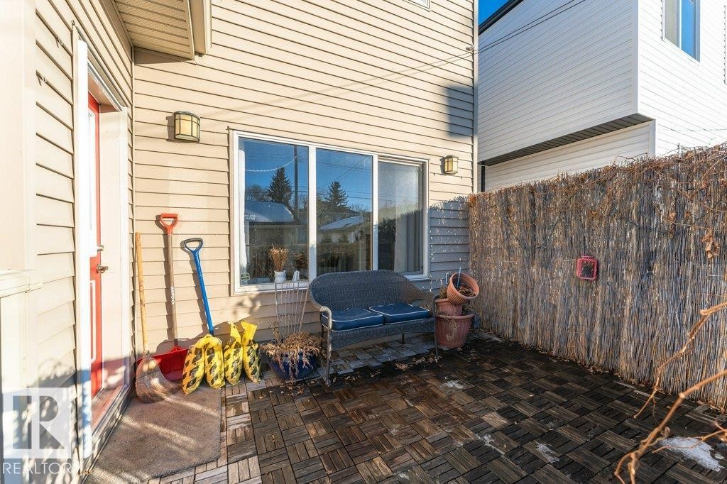 View of patio / terrace - 10535 67 Avenue, Edmonton, AB - Outdoor With Exterior
