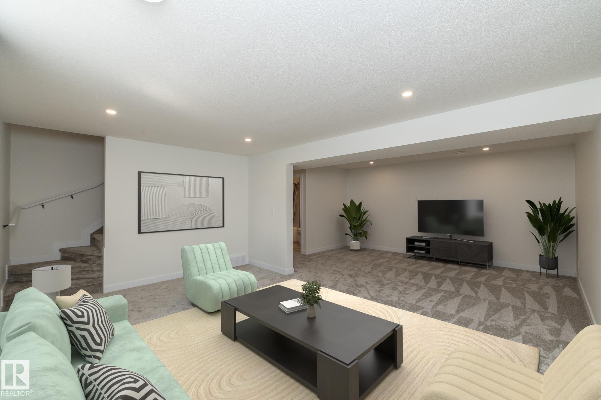 56 Brazeau Drive, Devon, AB - Indoor Photo Showing Living Room